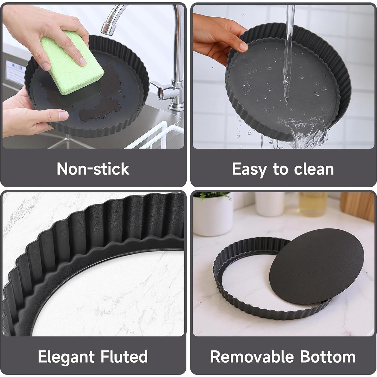 Molde para Tartas Maclia 9" Desmontable Acero Antiadherente