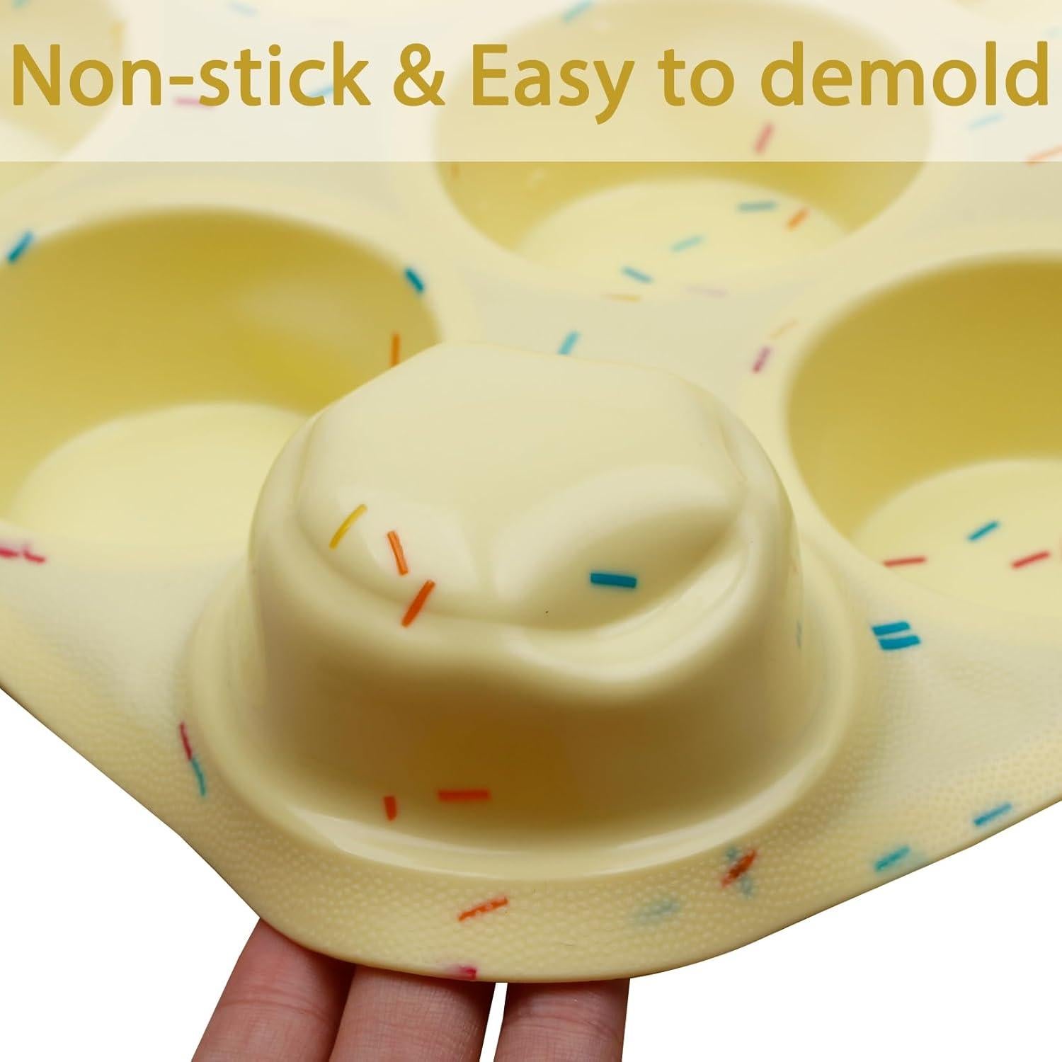 Moldes de Silicona Fchil para Horno 12 Cavidades Antiadherente