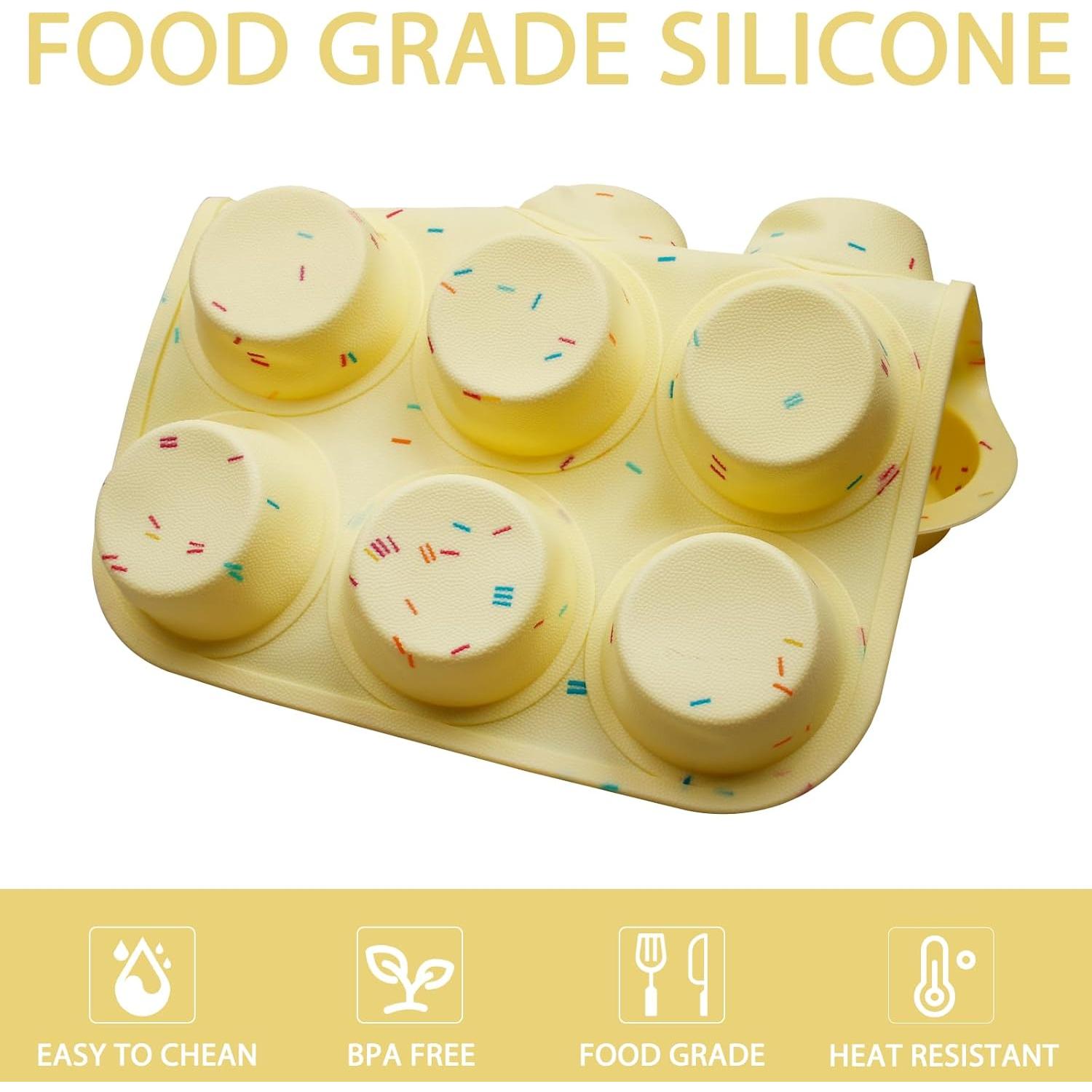 Moldes de Silicona Fchil para Horno 12 Cavidades Antiadherente