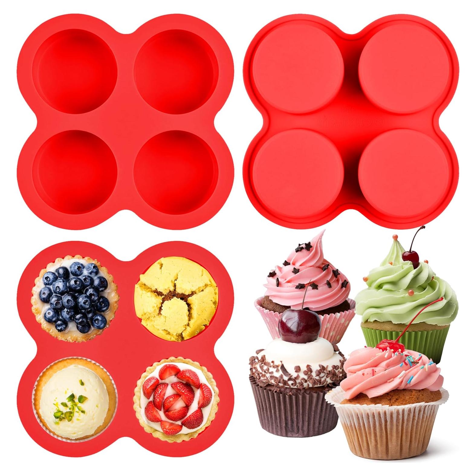 Moldes de Silicona para Huevos Fritos Jigfew - 2 Piezas 13.5 cm