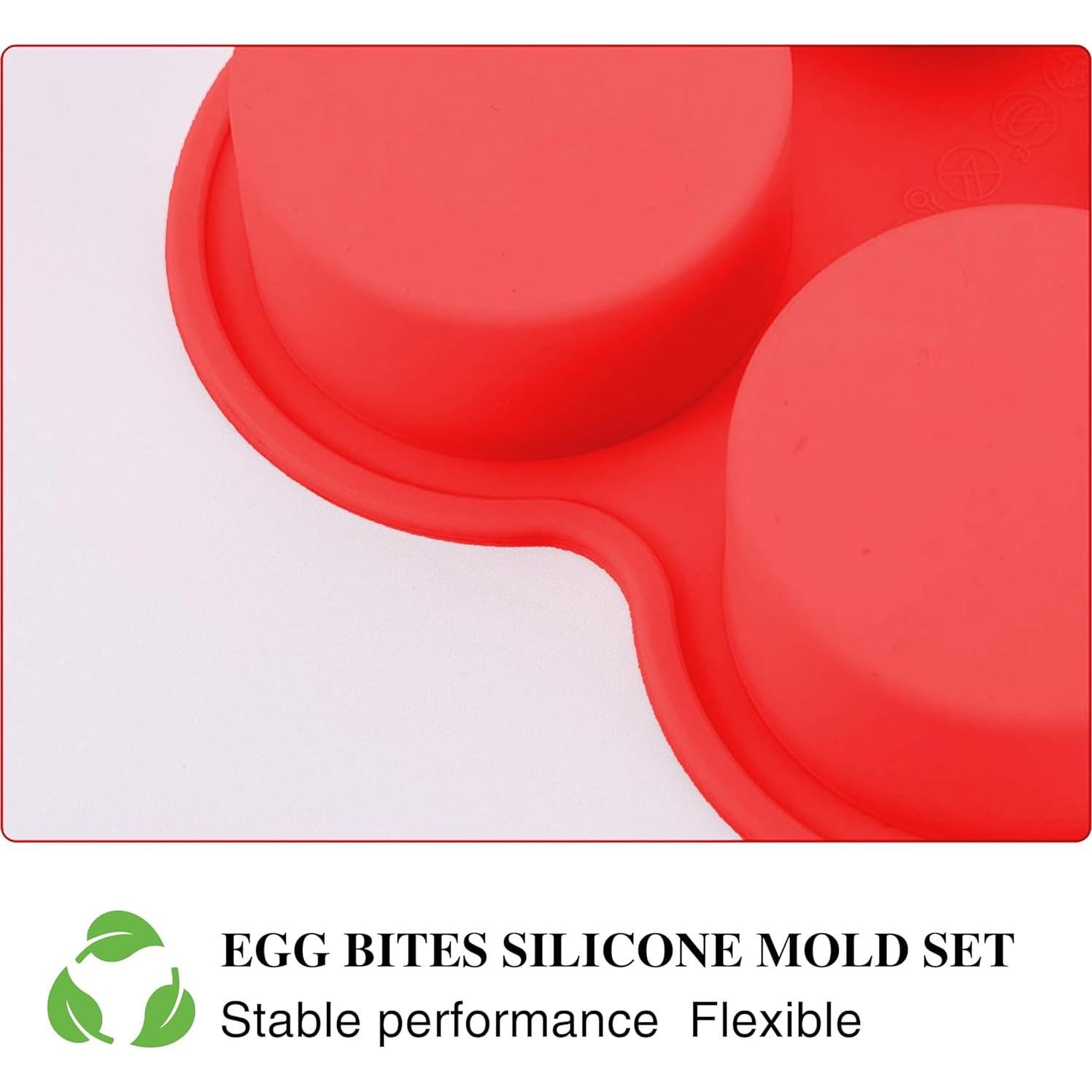 Moldes de Silicona para Huevos Fritos Jigfew - 2 Piezas 13.5 cm