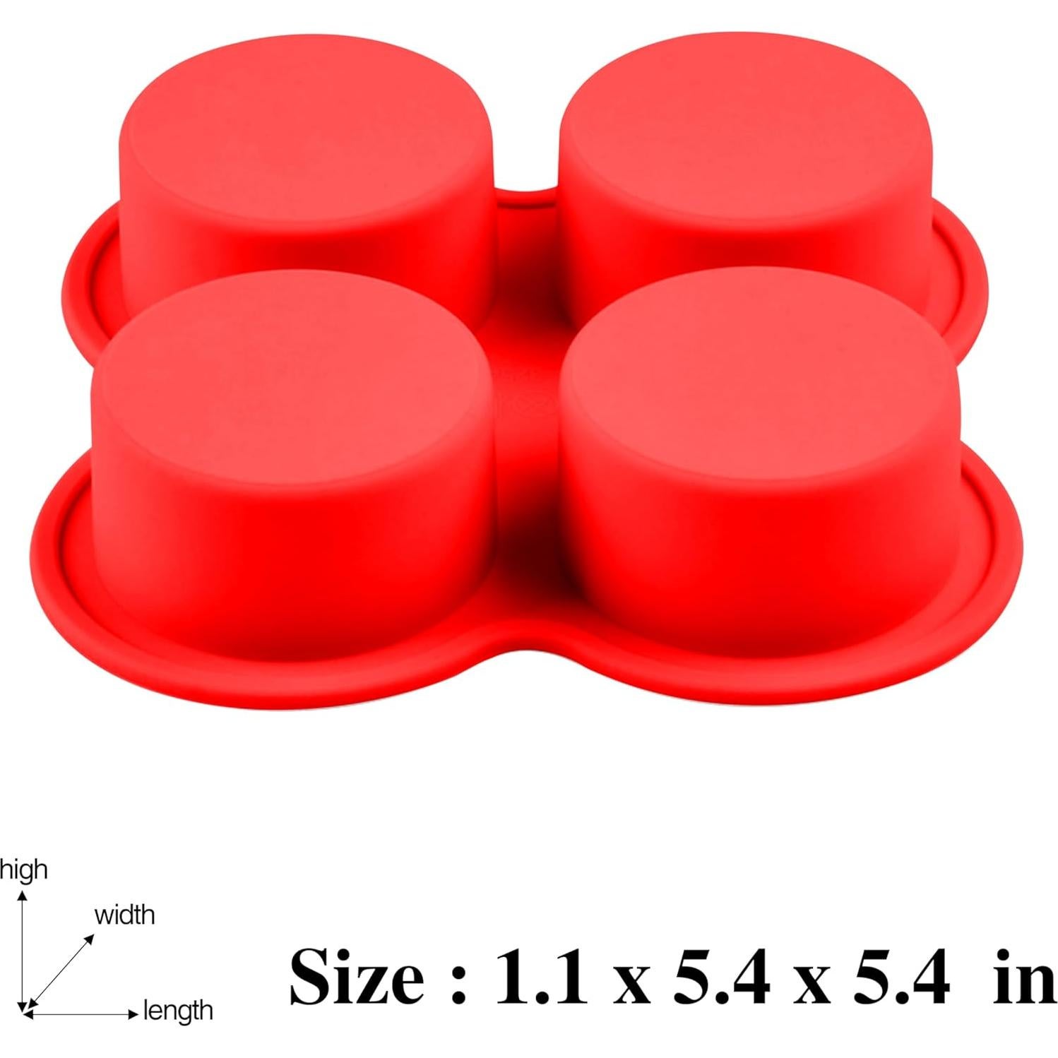 Moldes de Silicona para Huevos Fritos Jigfew - 2 Piezas 13.5 cm