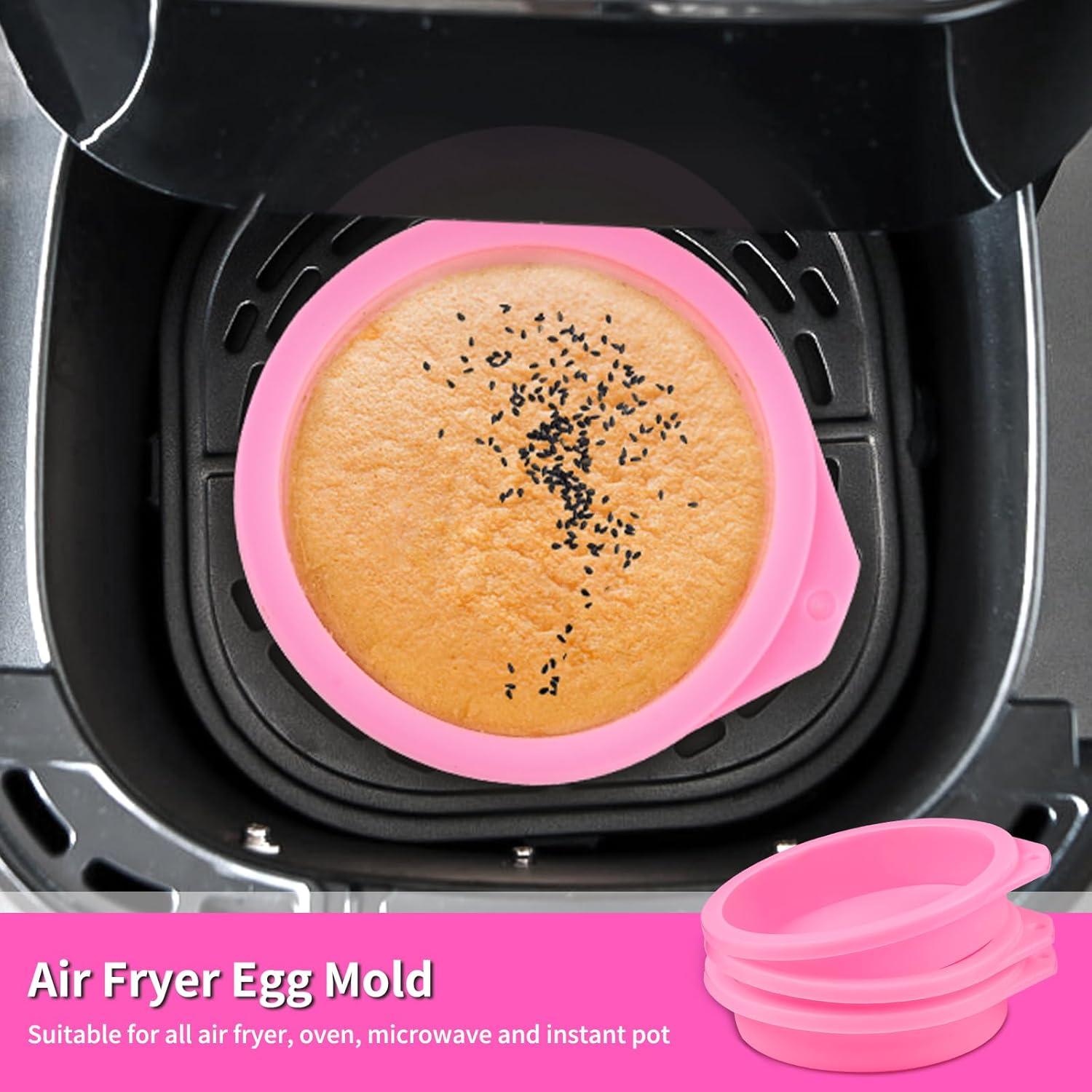 Moldes de Silicona para Huevo CLUEWR 4 PCS Antiadherentes 10 cm