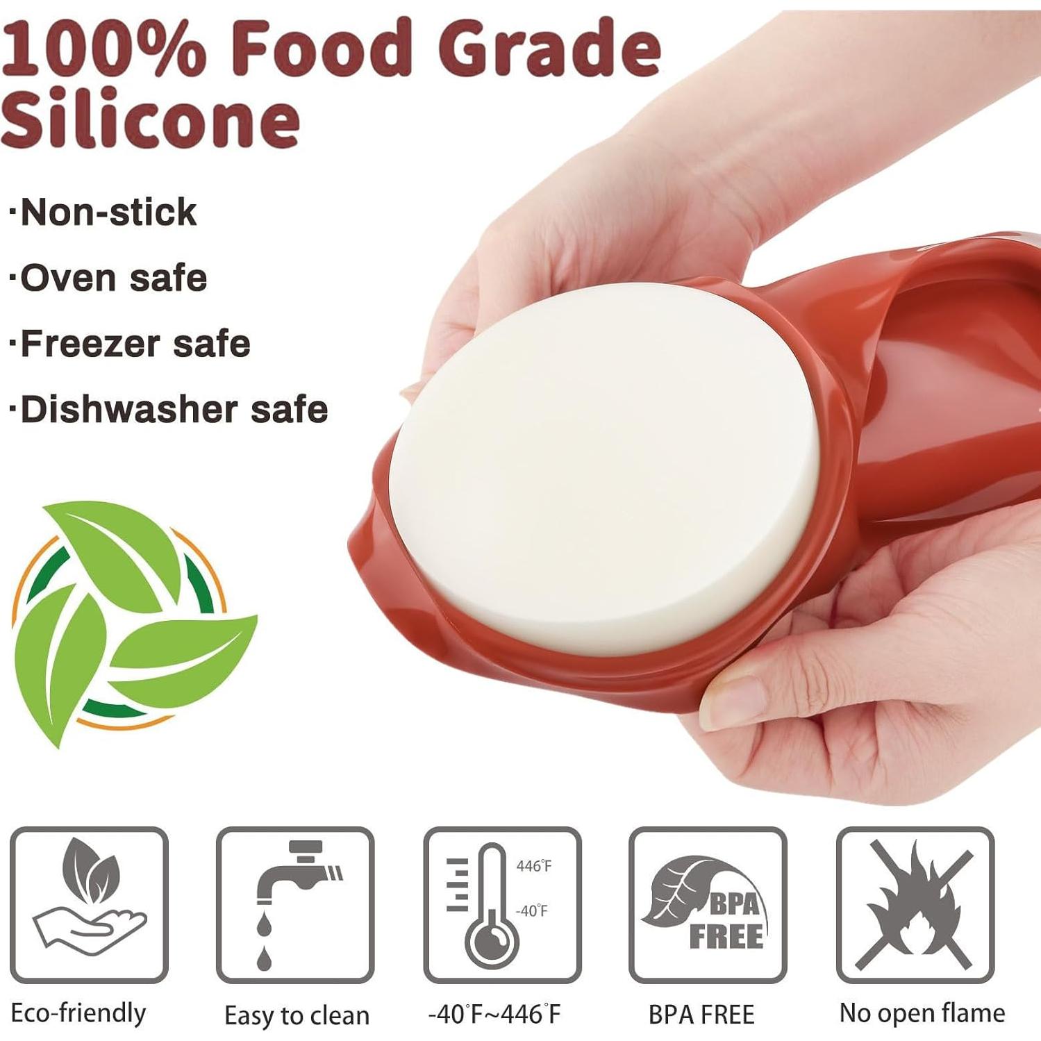 Molde de Silicona JOERSH Jumbo Redondo 33x23 cm para Muffin