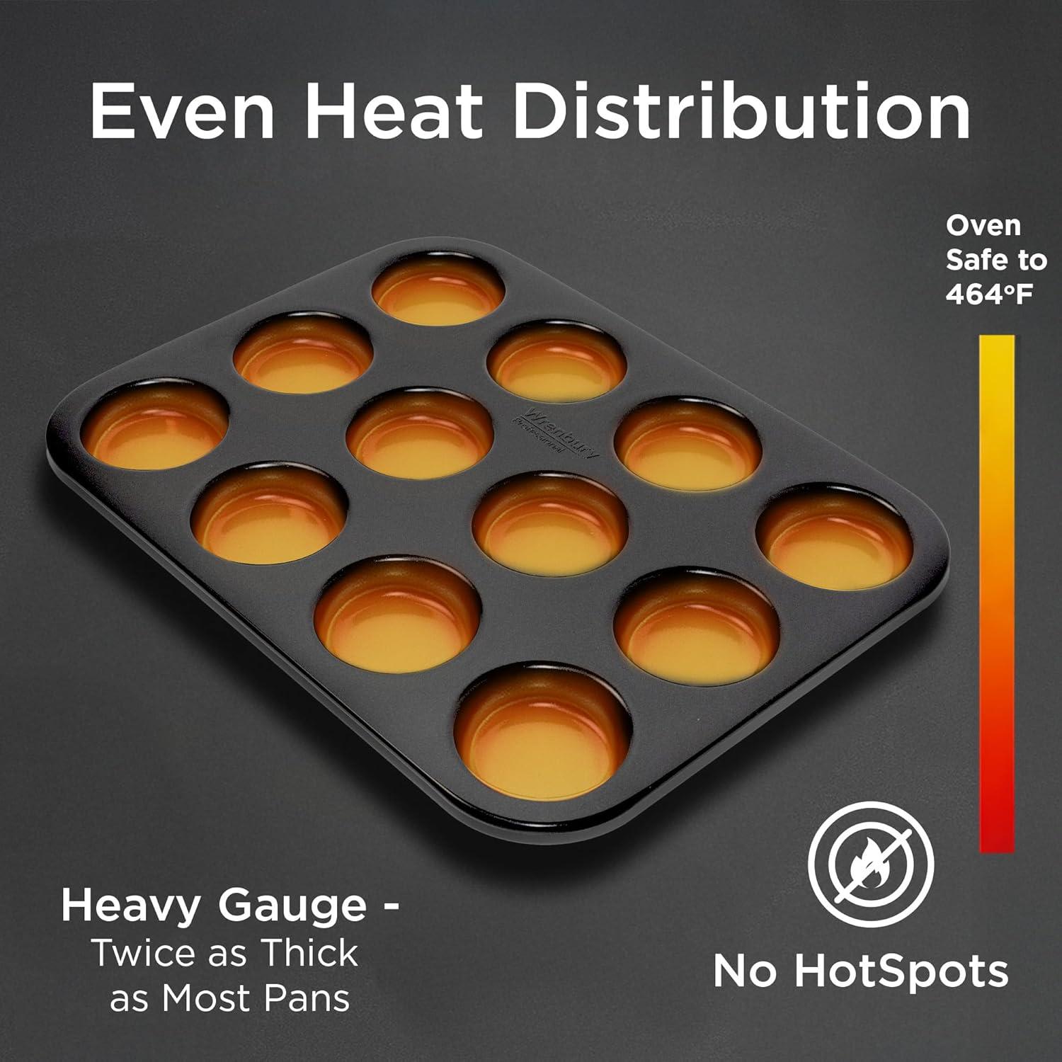 Bandeja para Pasteles de Carne Wrenbury 12 Tazas Acero al Carbono