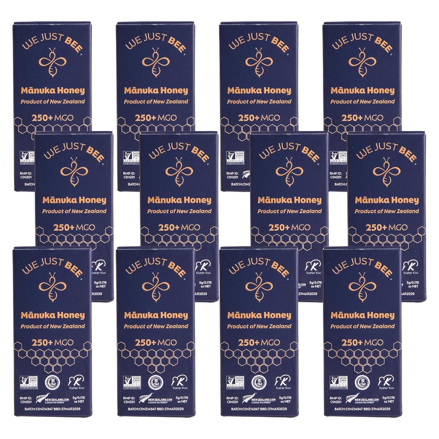 Paquete de Miel de Manuka We Just Bee - 100% Pura 250+ MGO