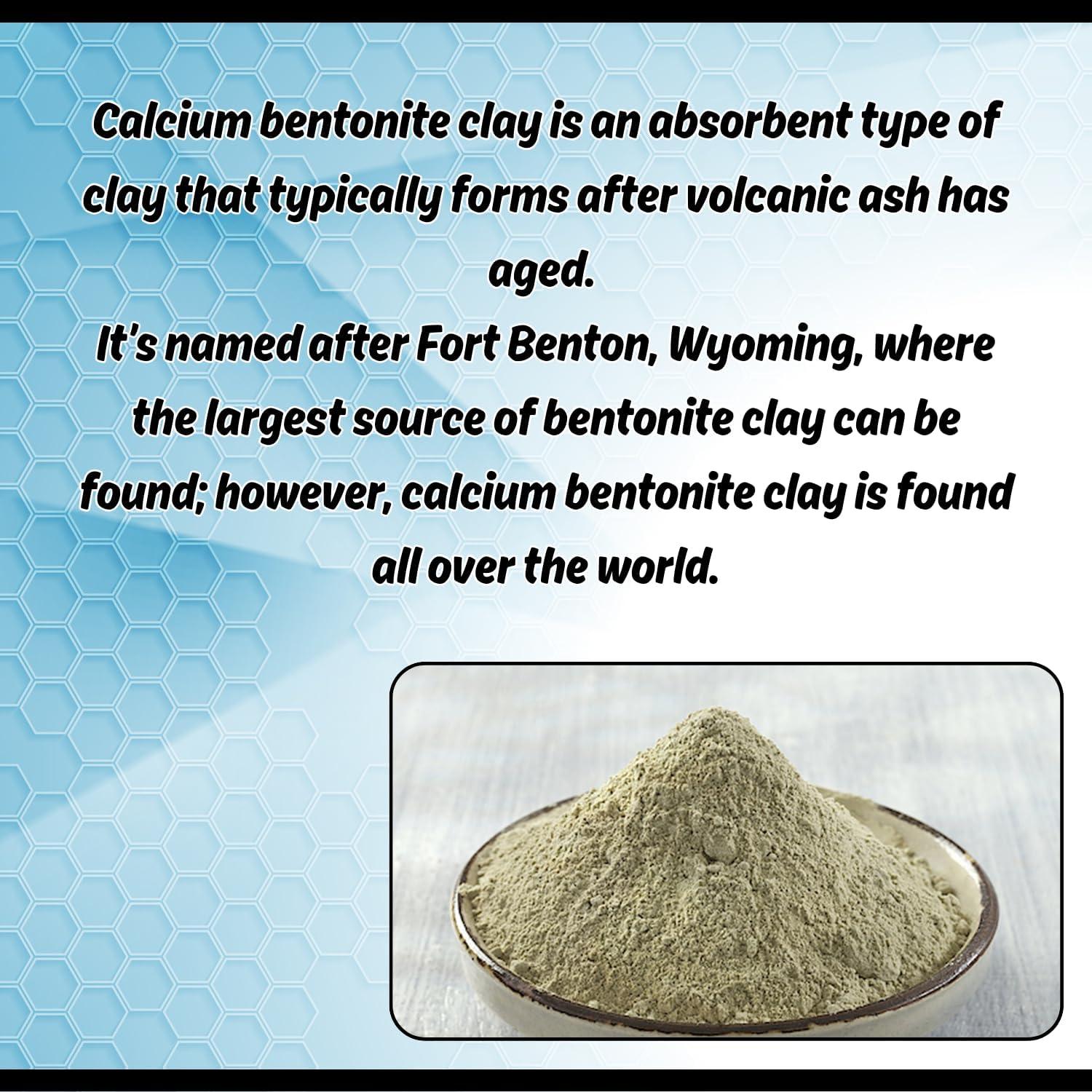 Polvo de Arcilla Bentonita de Calcio 2.27kg Essencea - 100% Natural