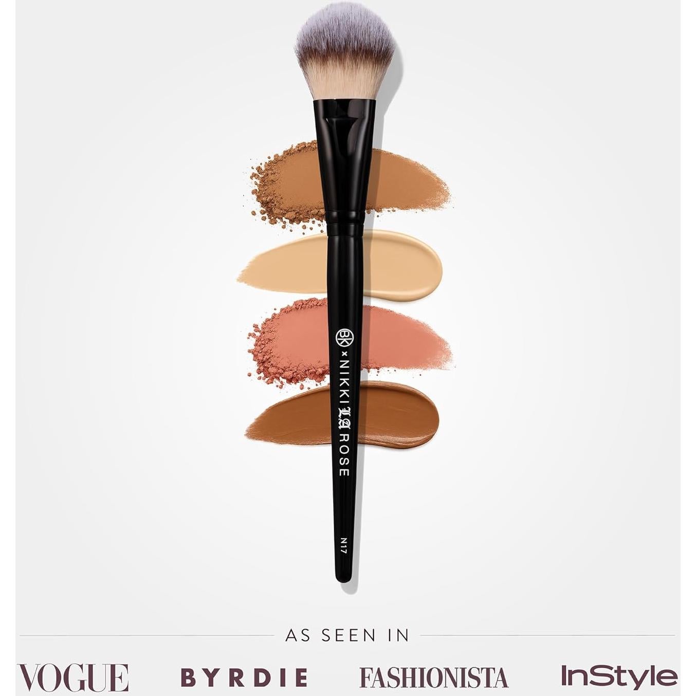 Brocha Multi-Pro BK Beauty N17 Doble Cara para Maquillaje