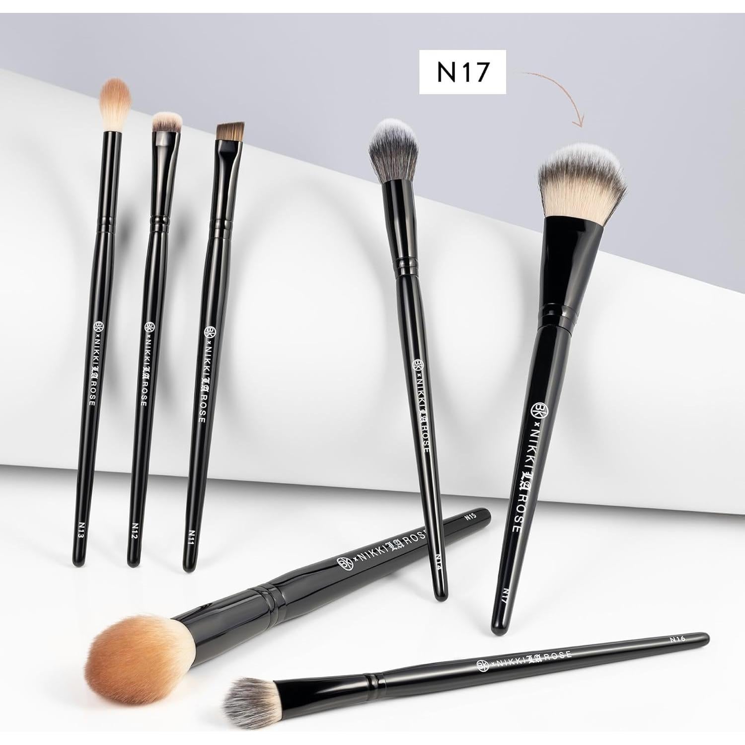 Brocha Multi-Pro BK Beauty N17 Doble Cara para Maquillaje