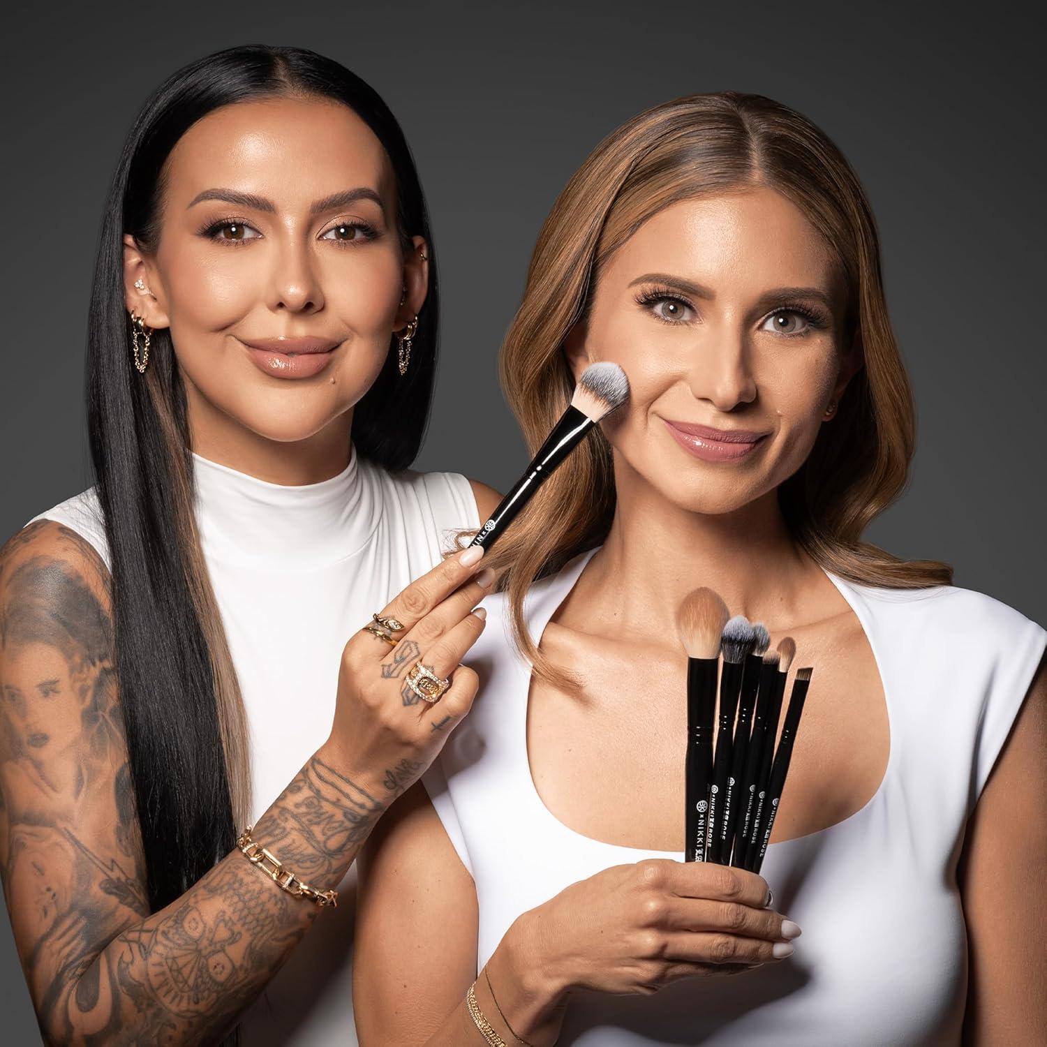 Brocha Multi-Pro BK Beauty N17 Doble Cara para Maquillaje