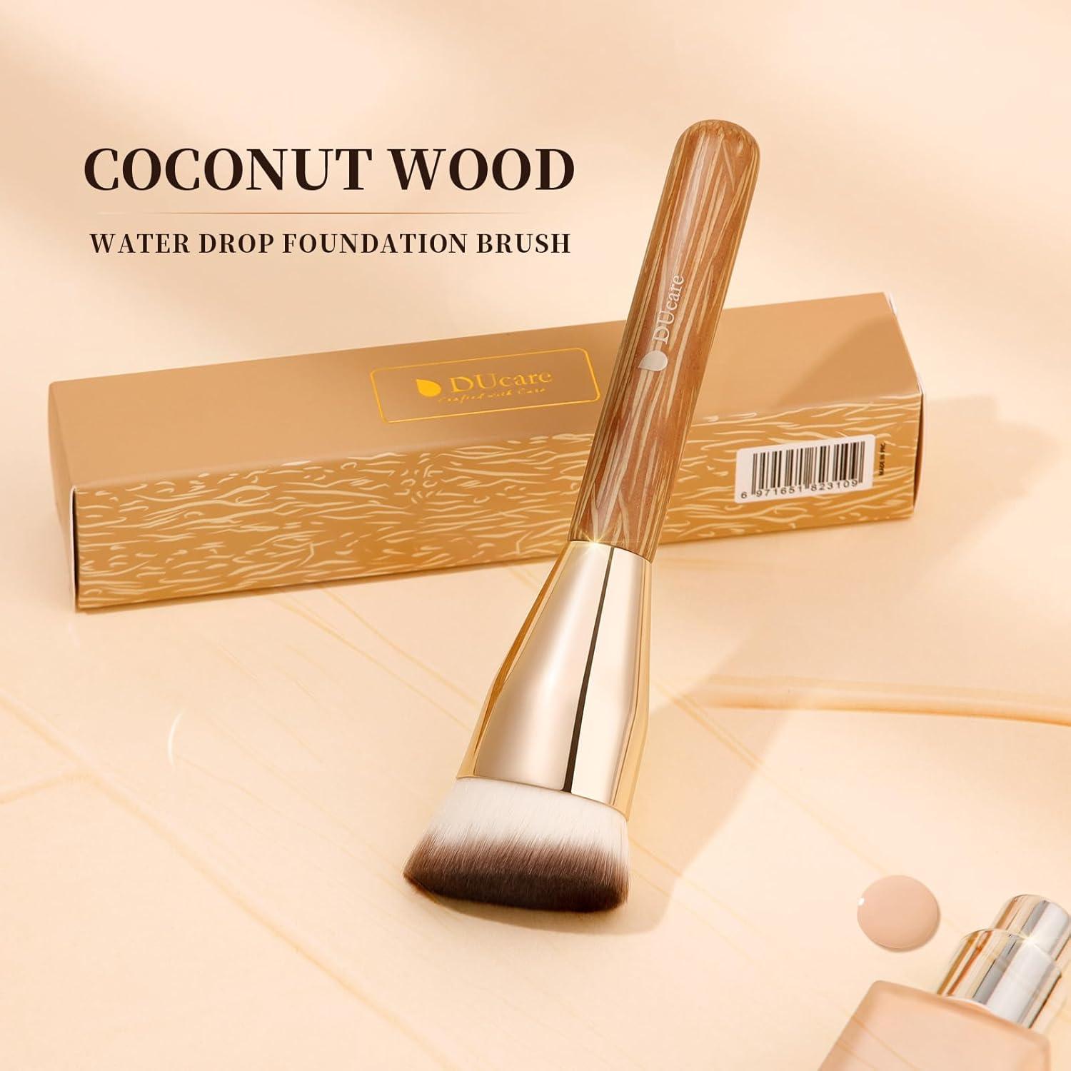 Brocha de Fundación Angulada DUcare 4 cm para Maquillaje Profesional