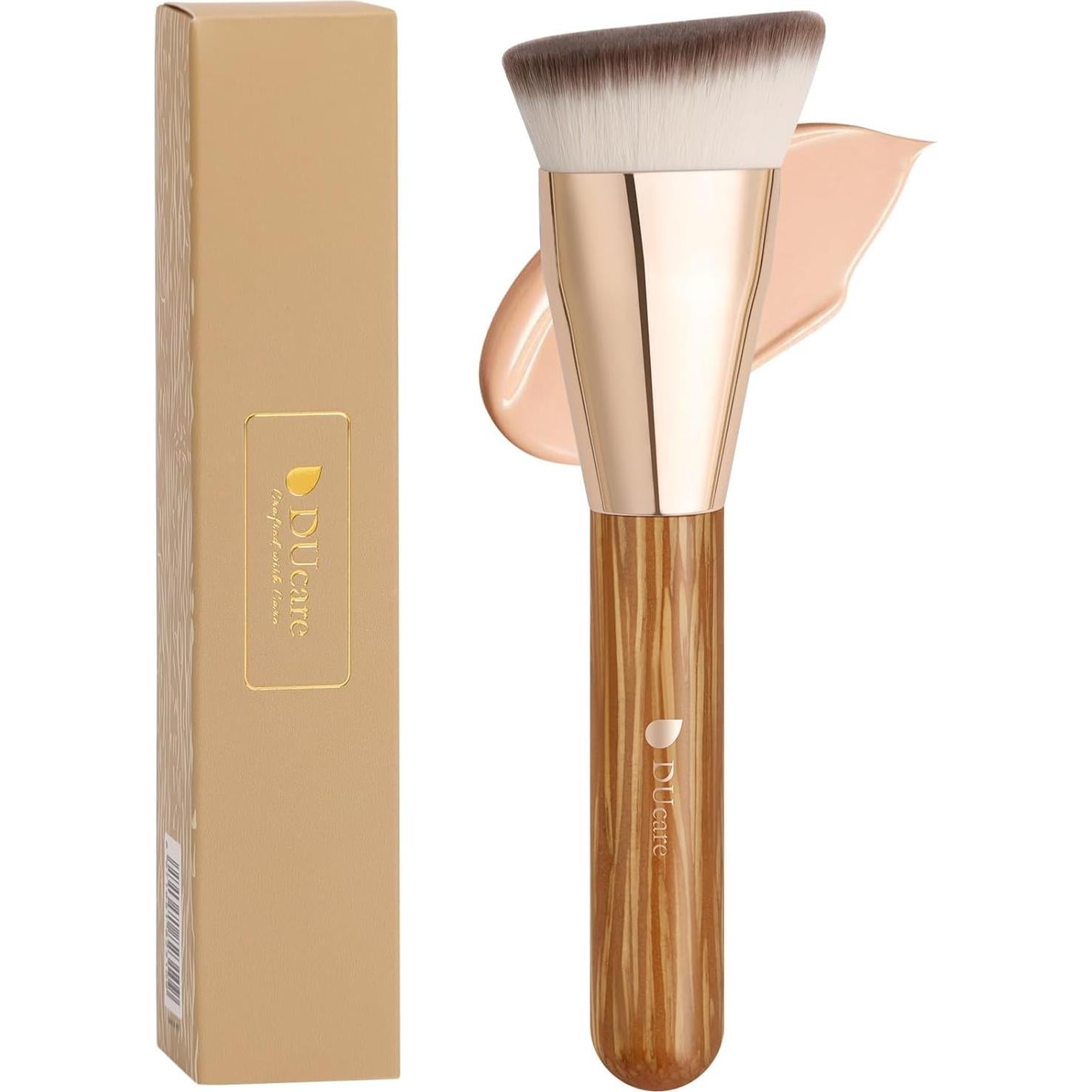 Brocha de Fundación Angulada DUcare 4 cm para Maquillaje Profesional