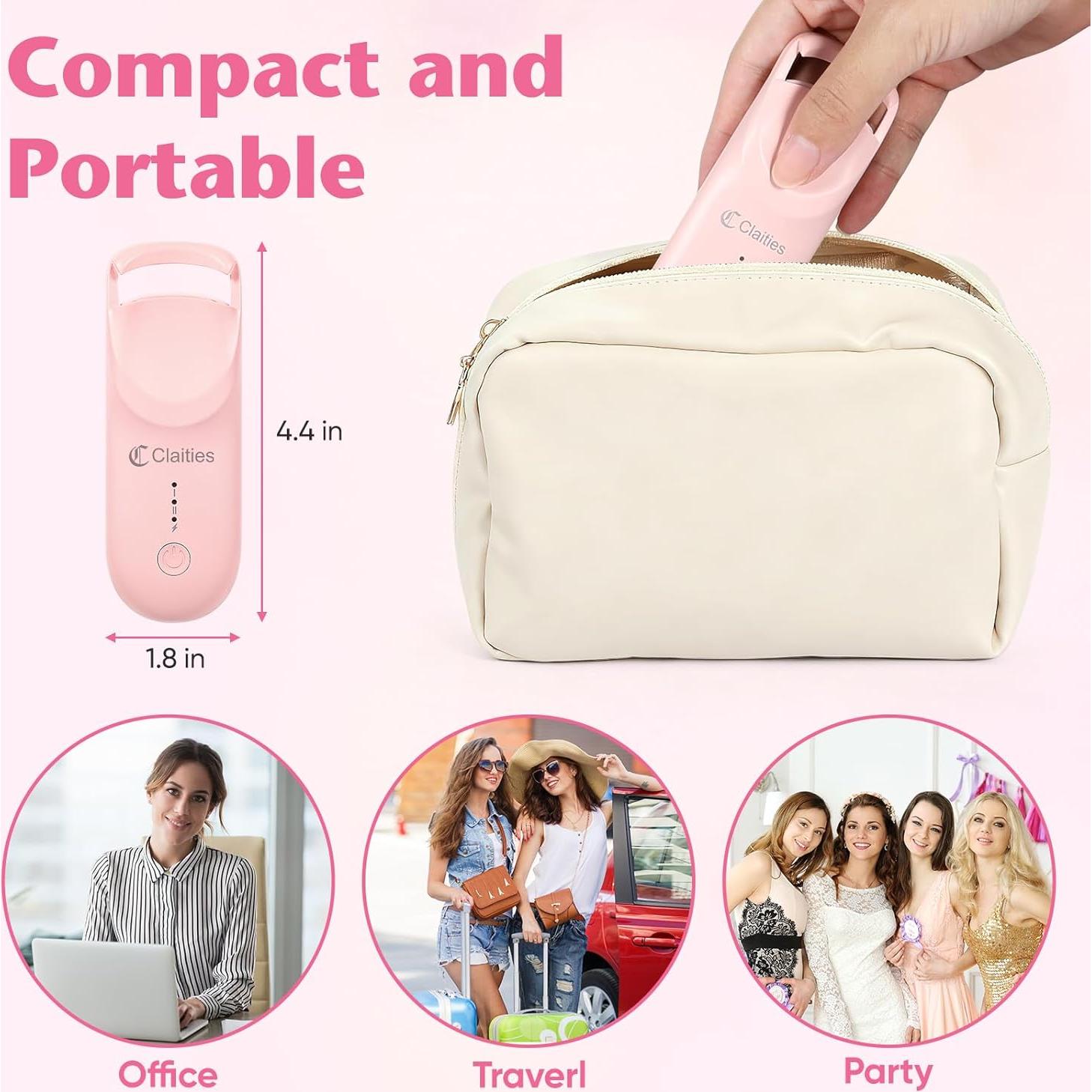 Rizador de Pestañas Calentado Claities - 10s Calor, 3s Rizado