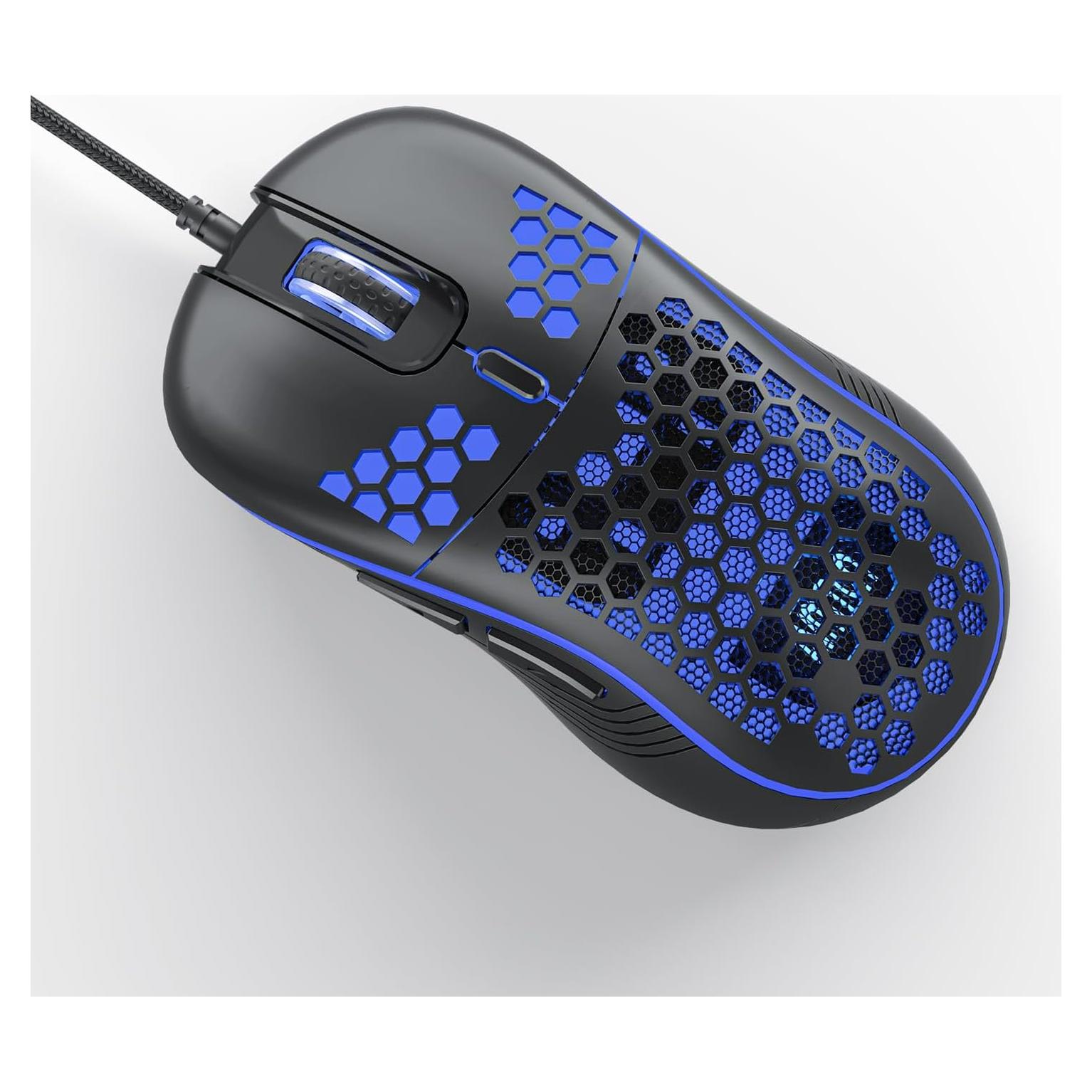 Ratón Gaming Con Cable AVMTON RGB Ergonómico 6 Botones