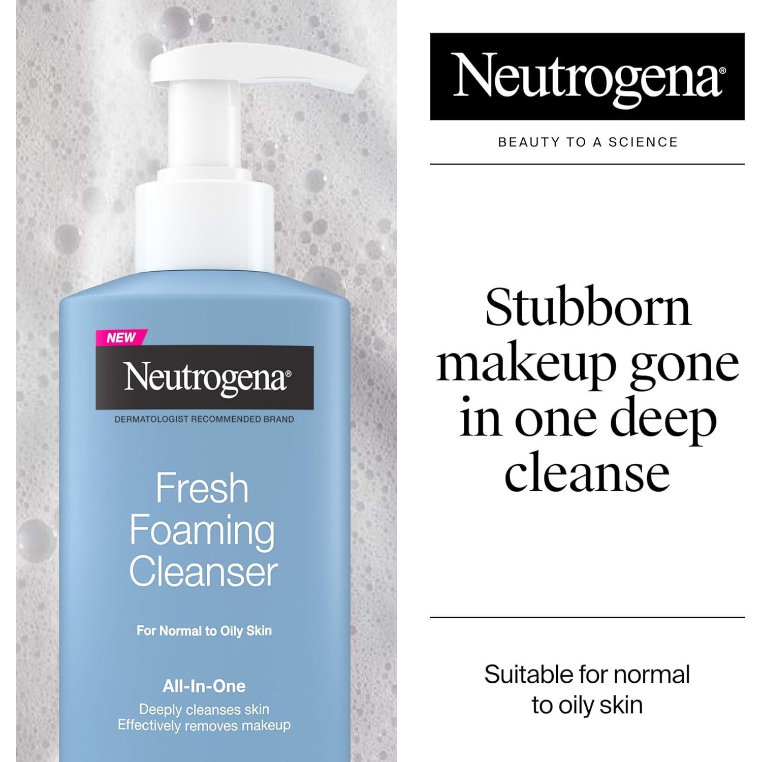 Limpiador Facial Espumoso Neutrogena 250 ml Piel Normal a Grasa