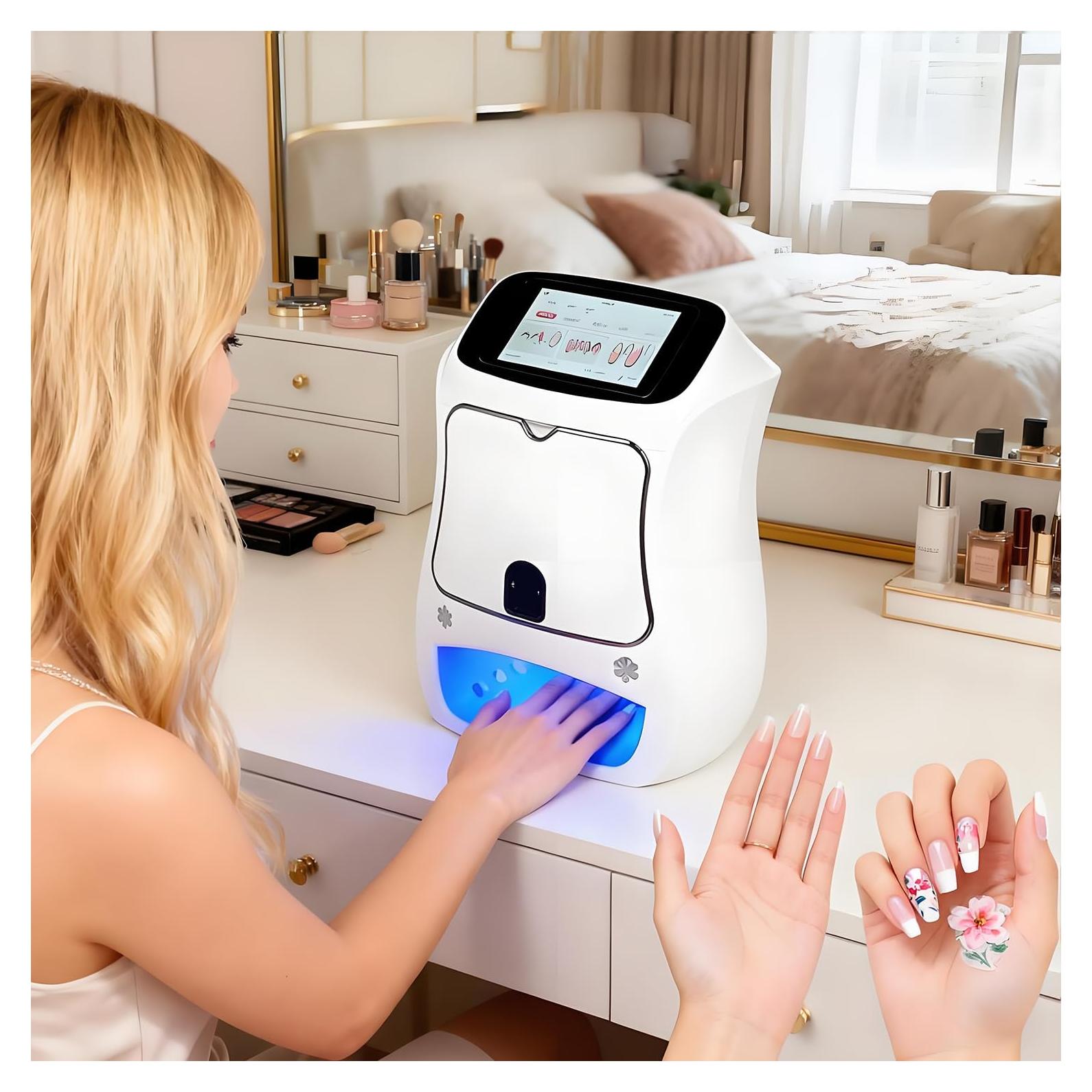 Impresora de Uñas 3D Inteligente Flatpincololee 4800DPI