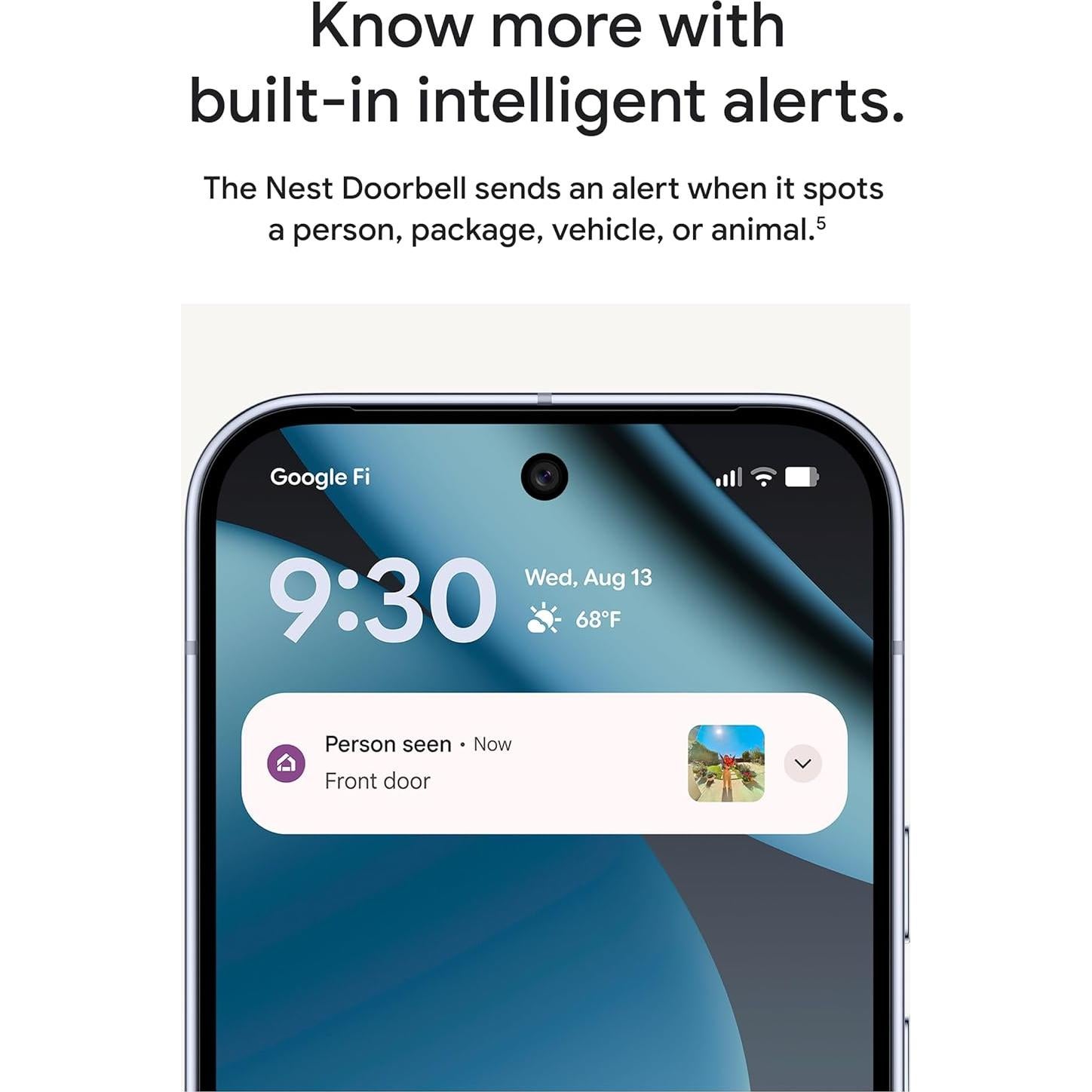 Timbre Google Nest con cable 3ra Gen 2K HDR Hazel