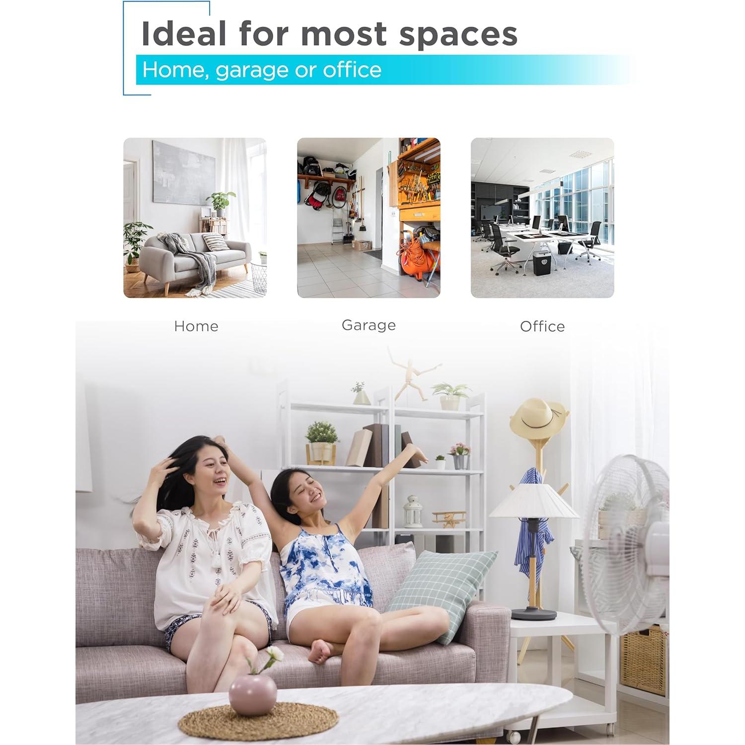 Ventilador de Pedestal BLACK+DECKER BFP18SXW 45.7 cm Oscilante