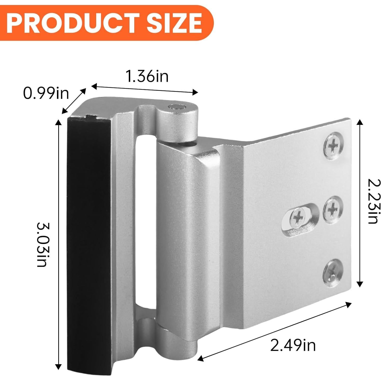 Cerradura de Refuerzo Screw Man para Puerta 800lbs Seguridad