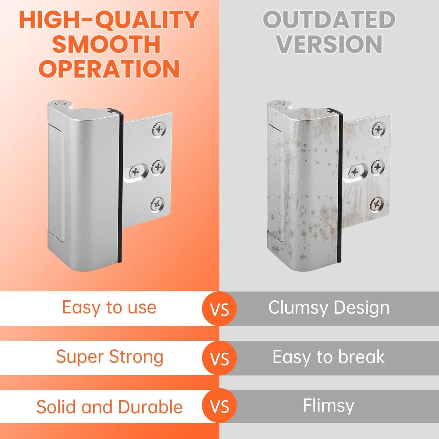 Cerradura de Refuerzo Screw Man para Puerta 800lbs Seguridad
