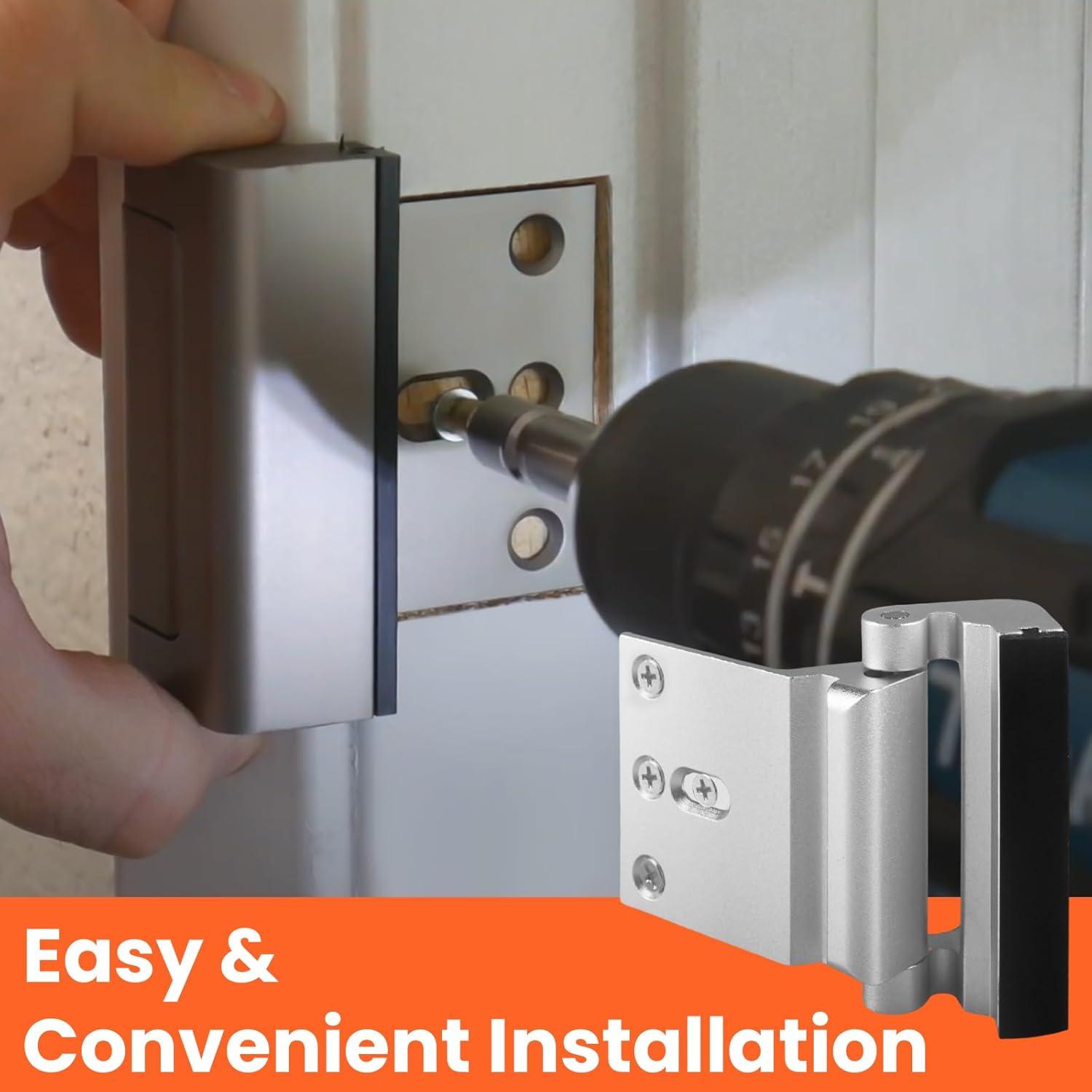 Cerradura de Refuerzo Screw Man para Puerta 800lbs Seguridad