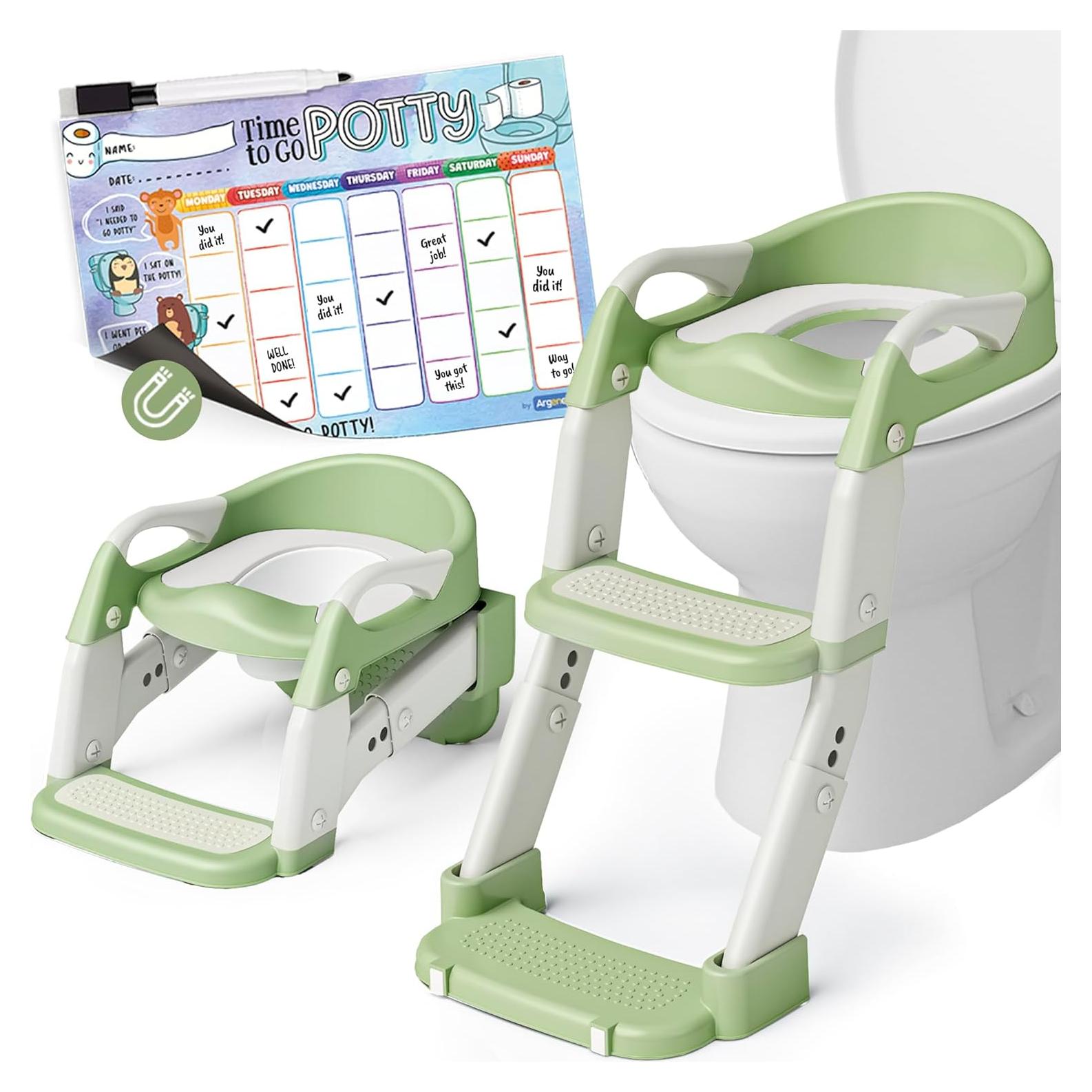 Asiento de Entrenamiento para Baño 3 en 1 Argenens Verde