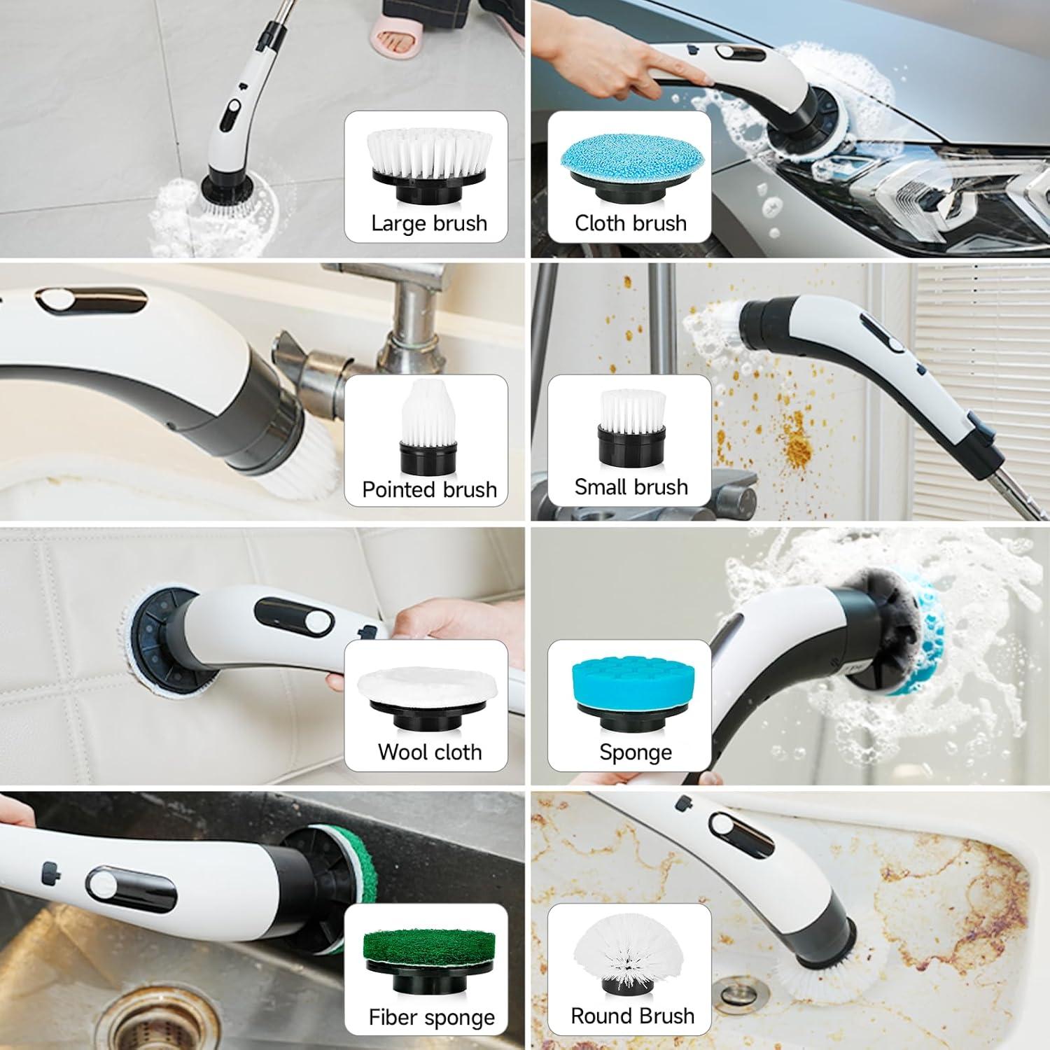 Limpiador Eléctrico de Giro PUNOMO 8 en 1 Inalámbrico IPX7