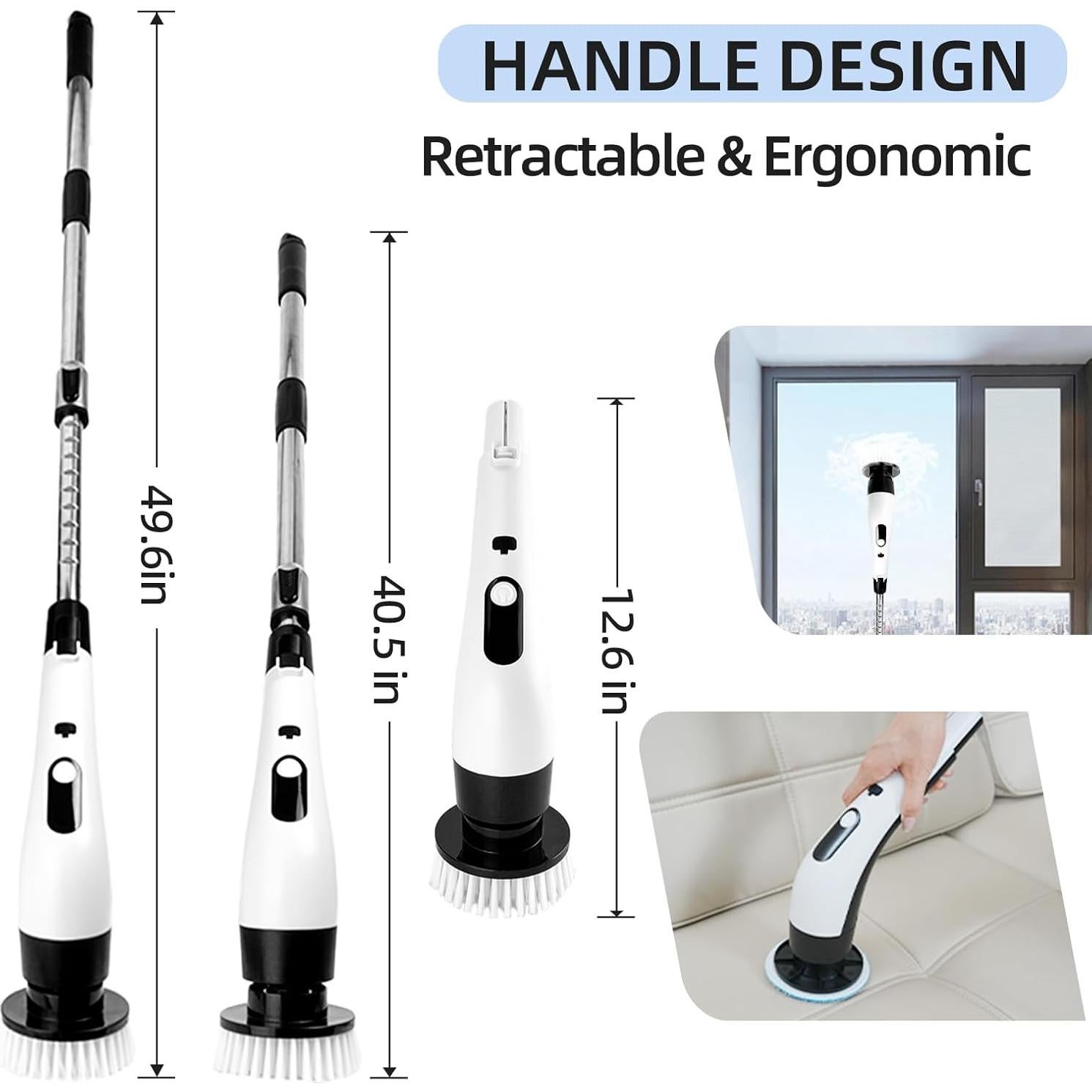 Limpiador Eléctrico de Giro PUNOMO 8 en 1 Inalámbrico IPX7