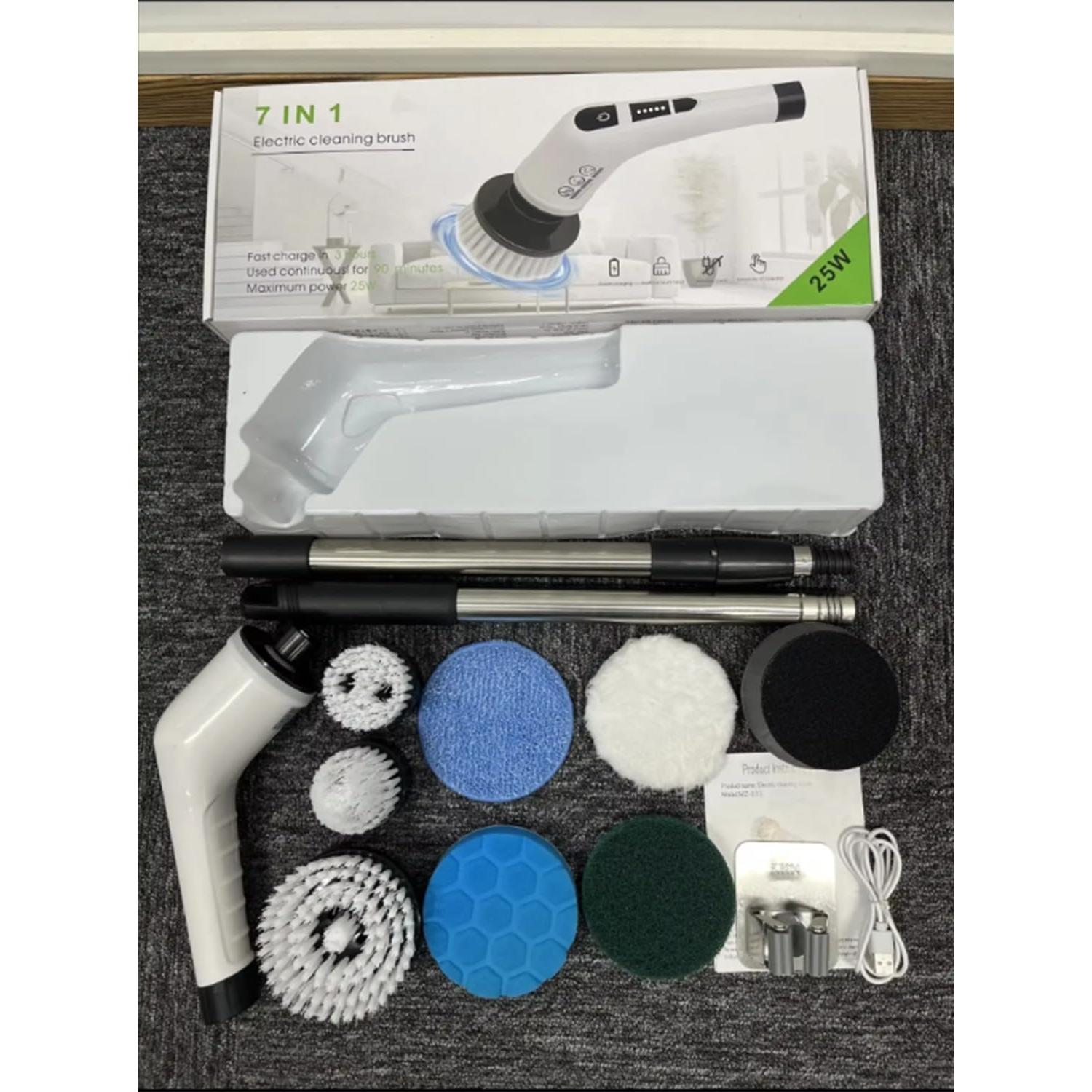 Cepillo de limpieza eléctrico Genérico WFSC0011 7 cabezales