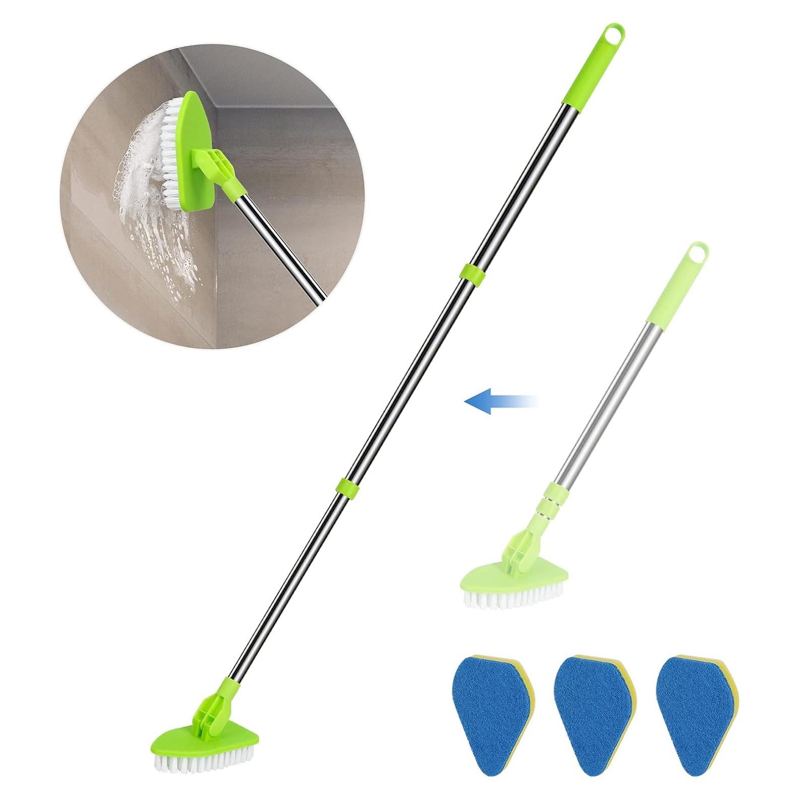 Cepillo de limpieza 2 en 1 JDNOZW con mango extensible 94 cm