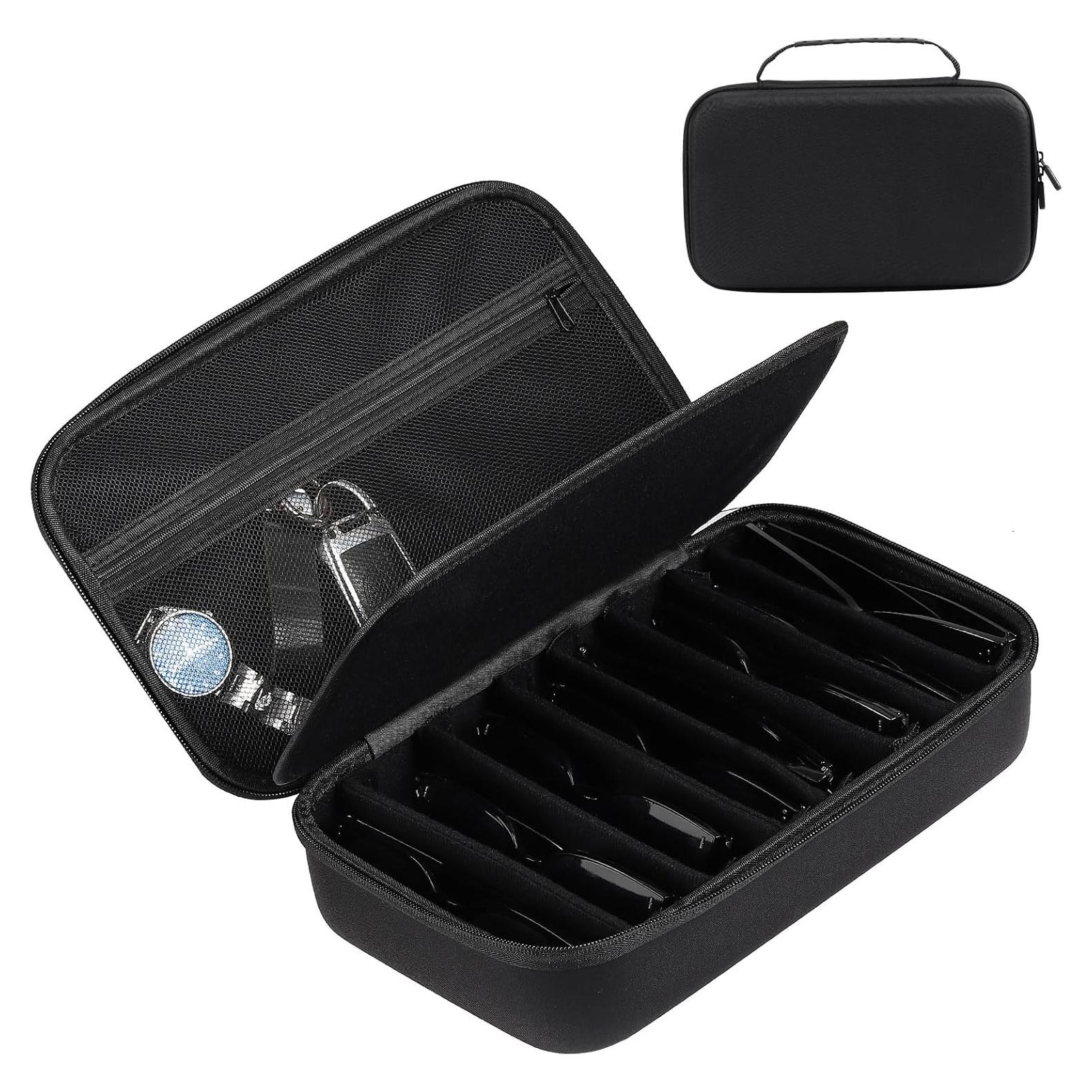 Funda Dura para Gafas AUTOARK MKAW021, 8 Gafas, Negro