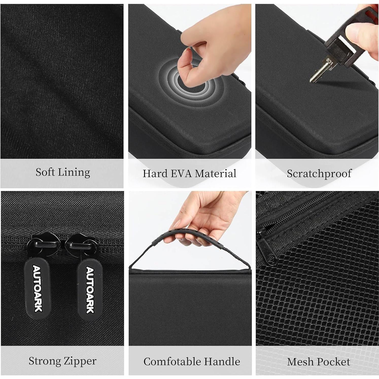 Funda Dura para Gafas AUTOARK MKAW021, 8 Gafas, Negro