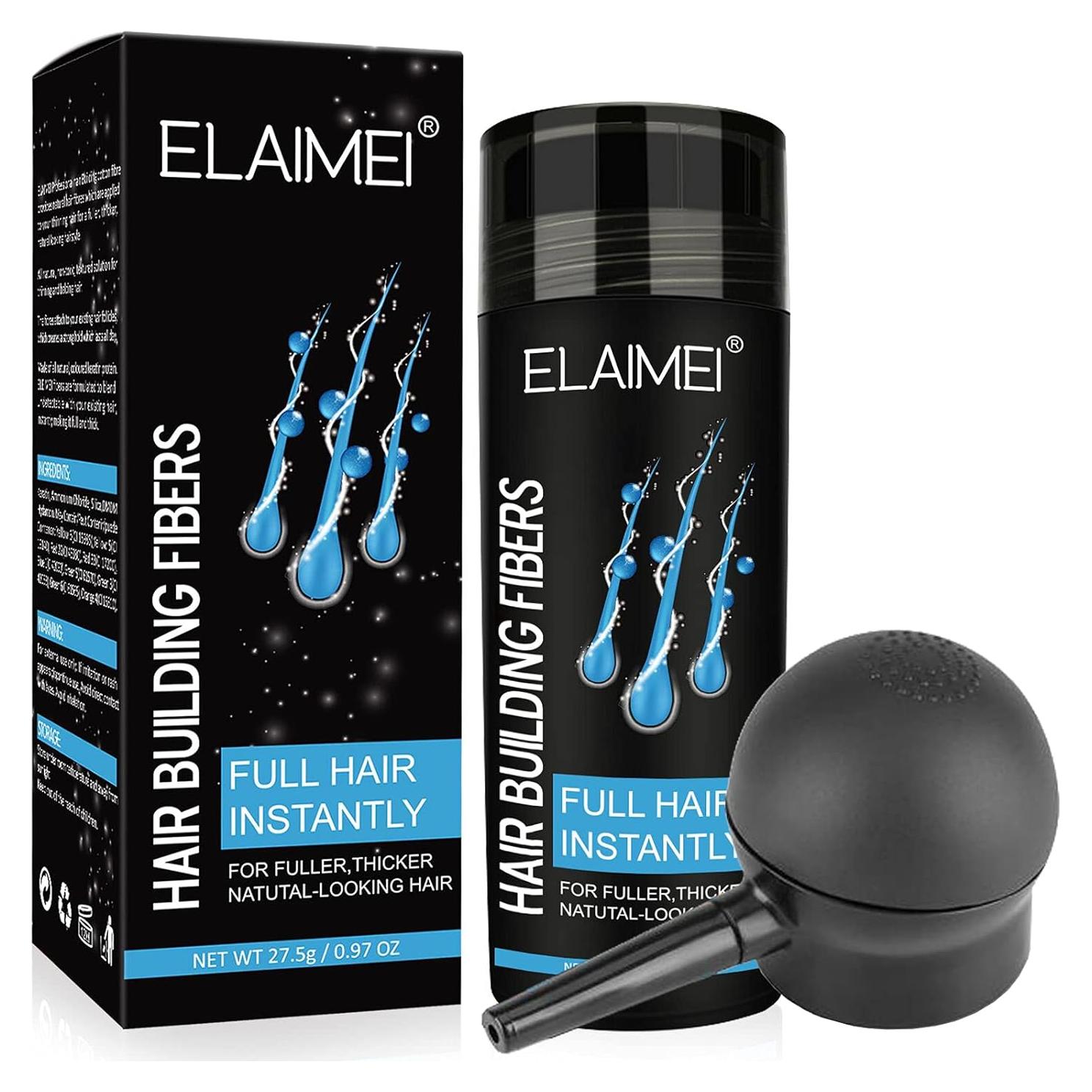 Fibras para Cabello Fino ELAIMEI Marrón Claro 27.5g