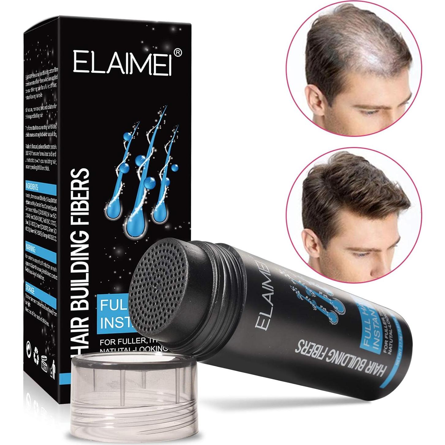Fibras para Cabello Fino ELAIMEI Marrón Claro 27.5g