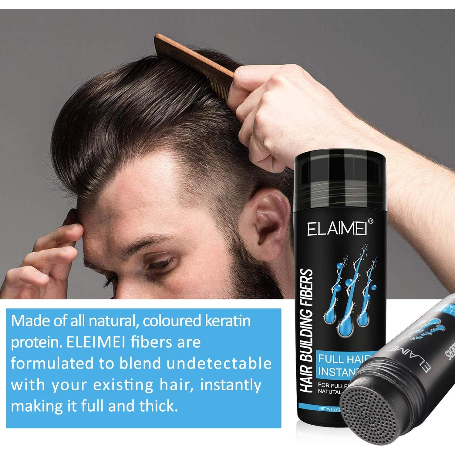 Fibras para Cabello Fino ELAIMEI Marrón Claro 27.5g