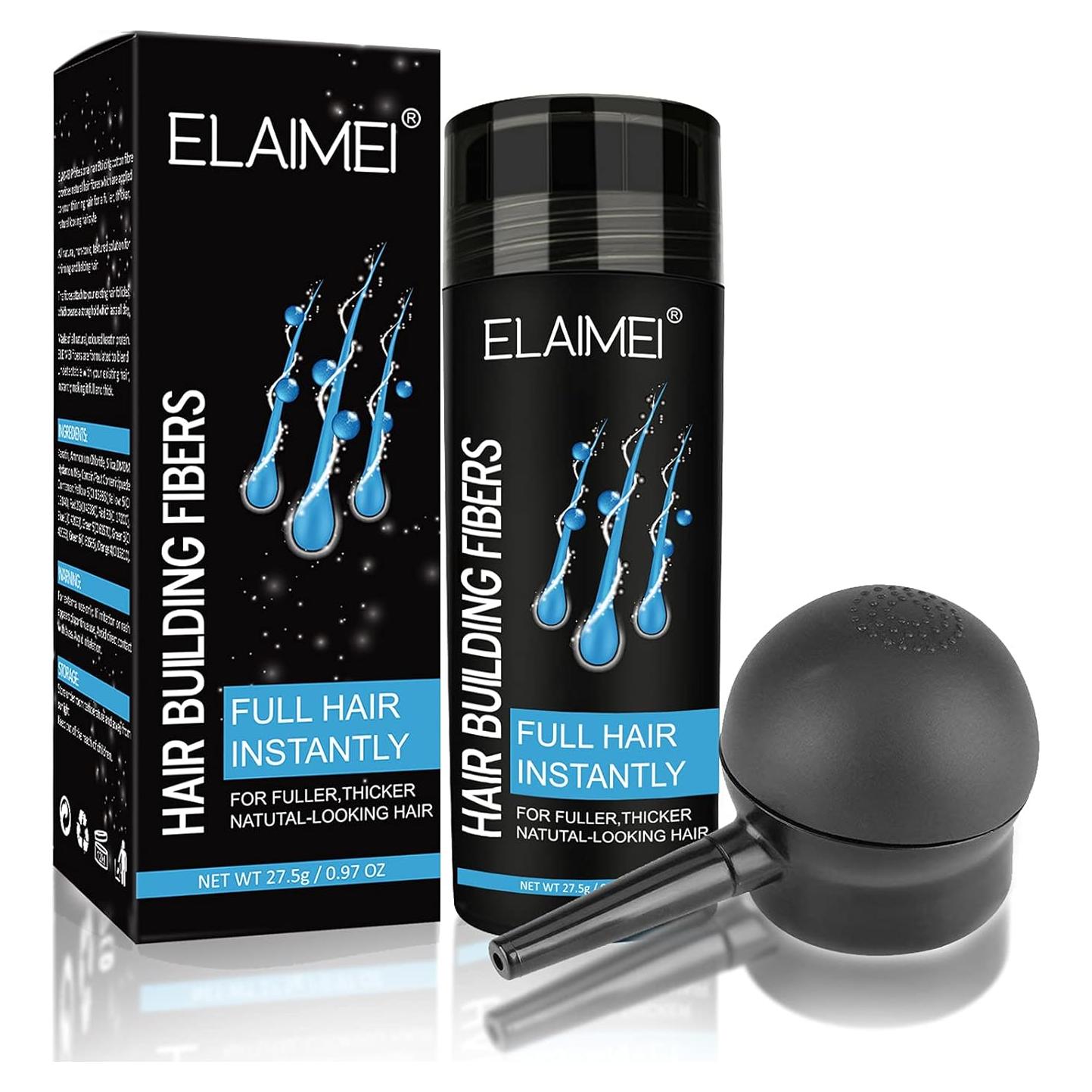 Fibras para Cabello Ralo ELAIMEI 27.5g - Indetectables y Naturales