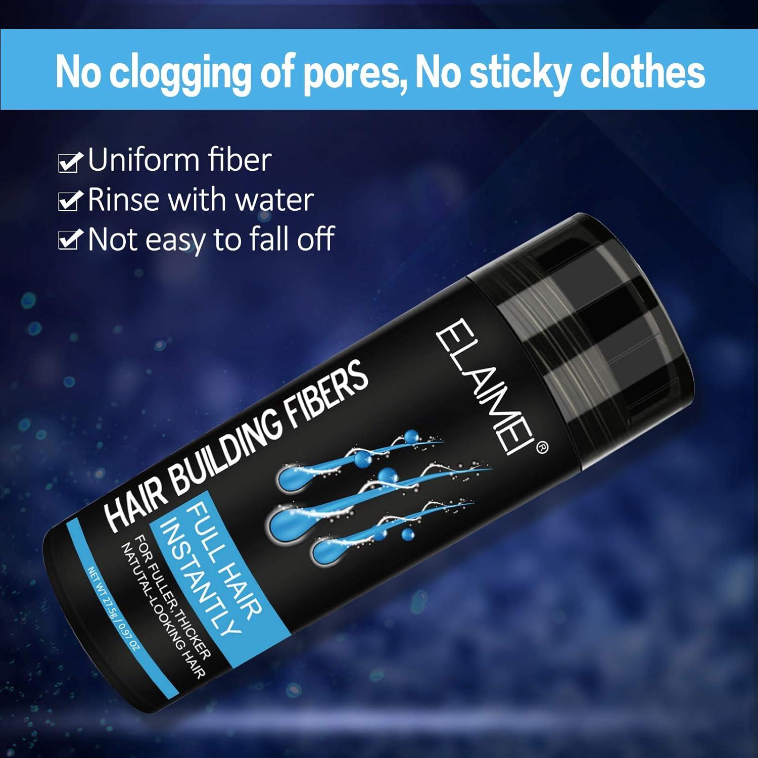 Fibras para Cabello Ralo ELAIMEI 27.5g - Indetectables y Naturales