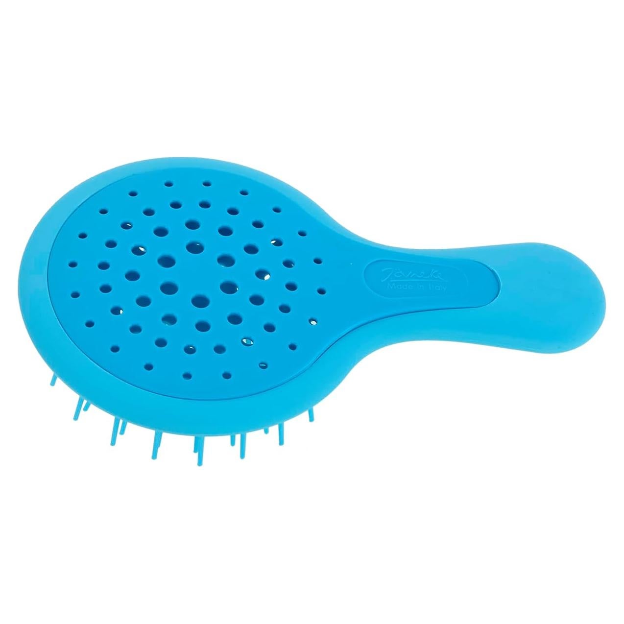 Cepillo Mini Janeke Superbrush - Antiestático, Ventilado, Azul