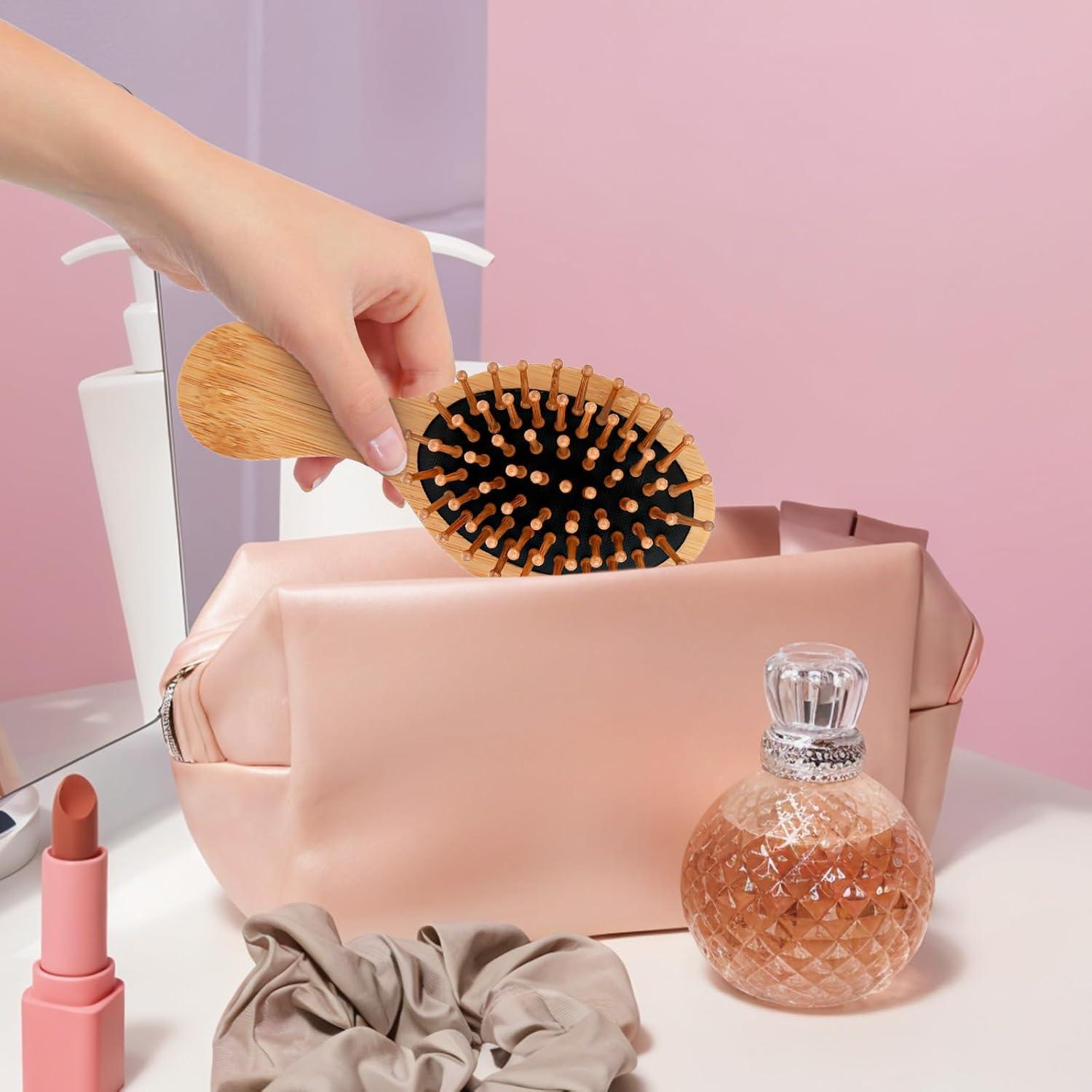 Cepillo de Pelo de Madera Natural Zyghjort - 2 Piezas, Antiestático