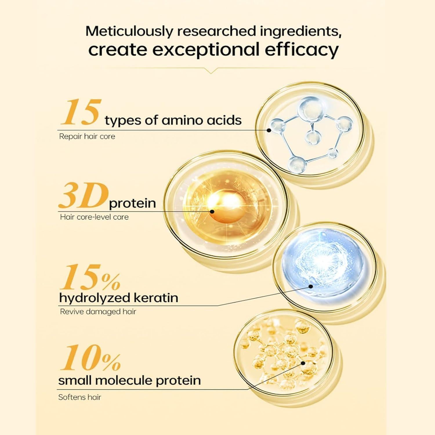 Máscara Revitalizadora Livalur 70g - Tratamiento Queratina Cabello Dañado