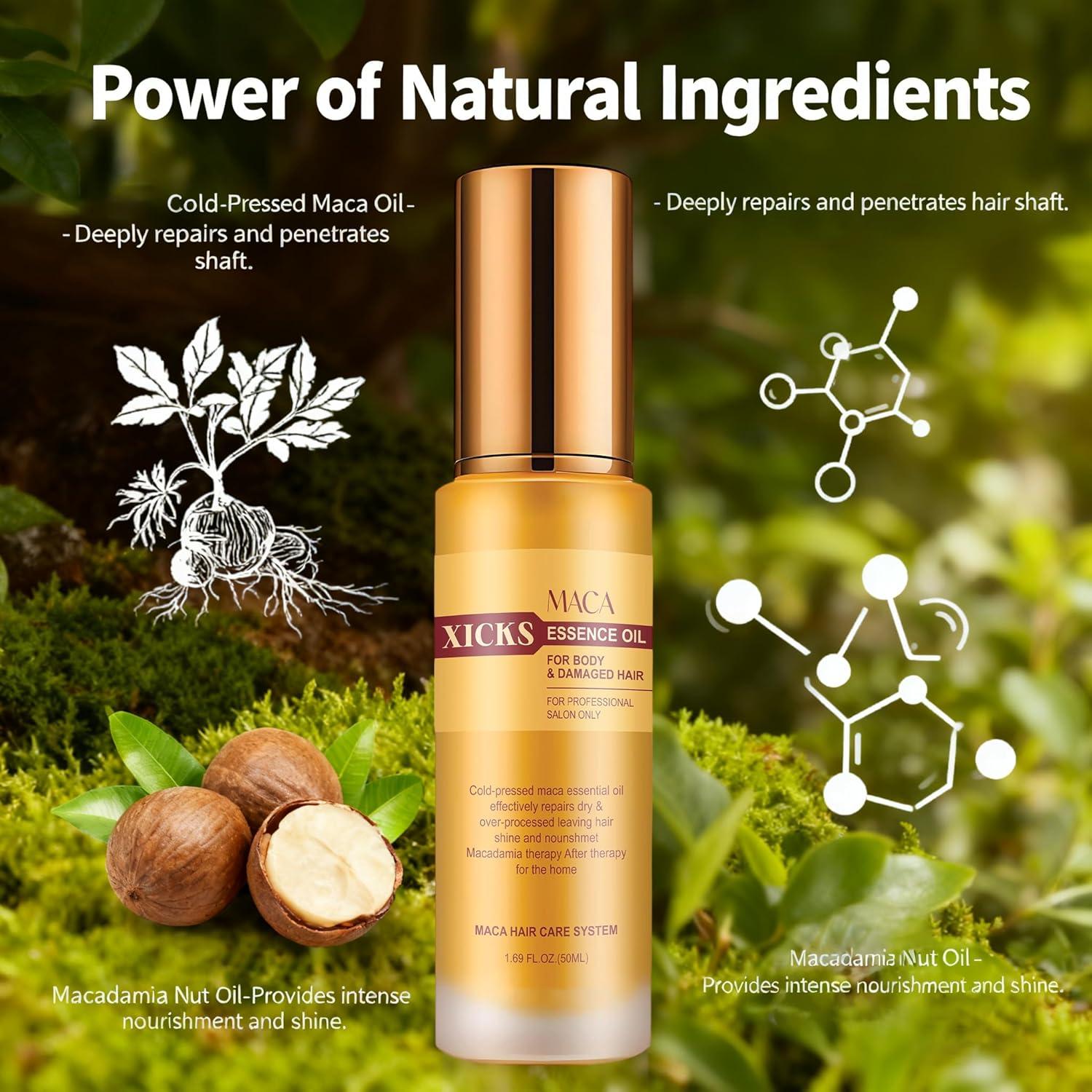 Mascarilla de Queratina y Aceite de Maca Xicks 500ml - Hidratación y Reparación