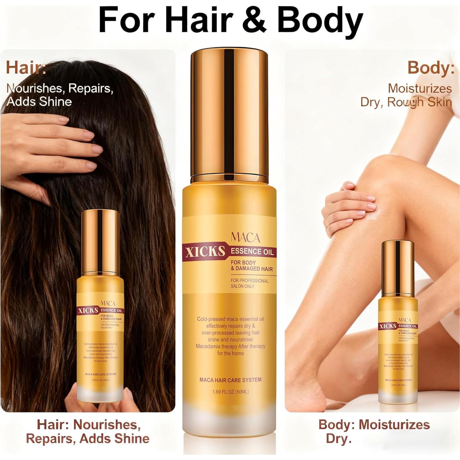 Mascarilla de Queratina y Aceite de Maca Xicks 500ml - Hidratación y Reparación