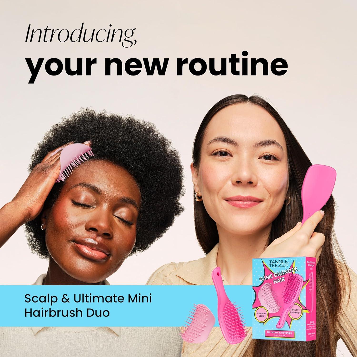 Set de Regalo Tangle Teezer Mini Cepillo y Masajeador Cuero Cabelludo