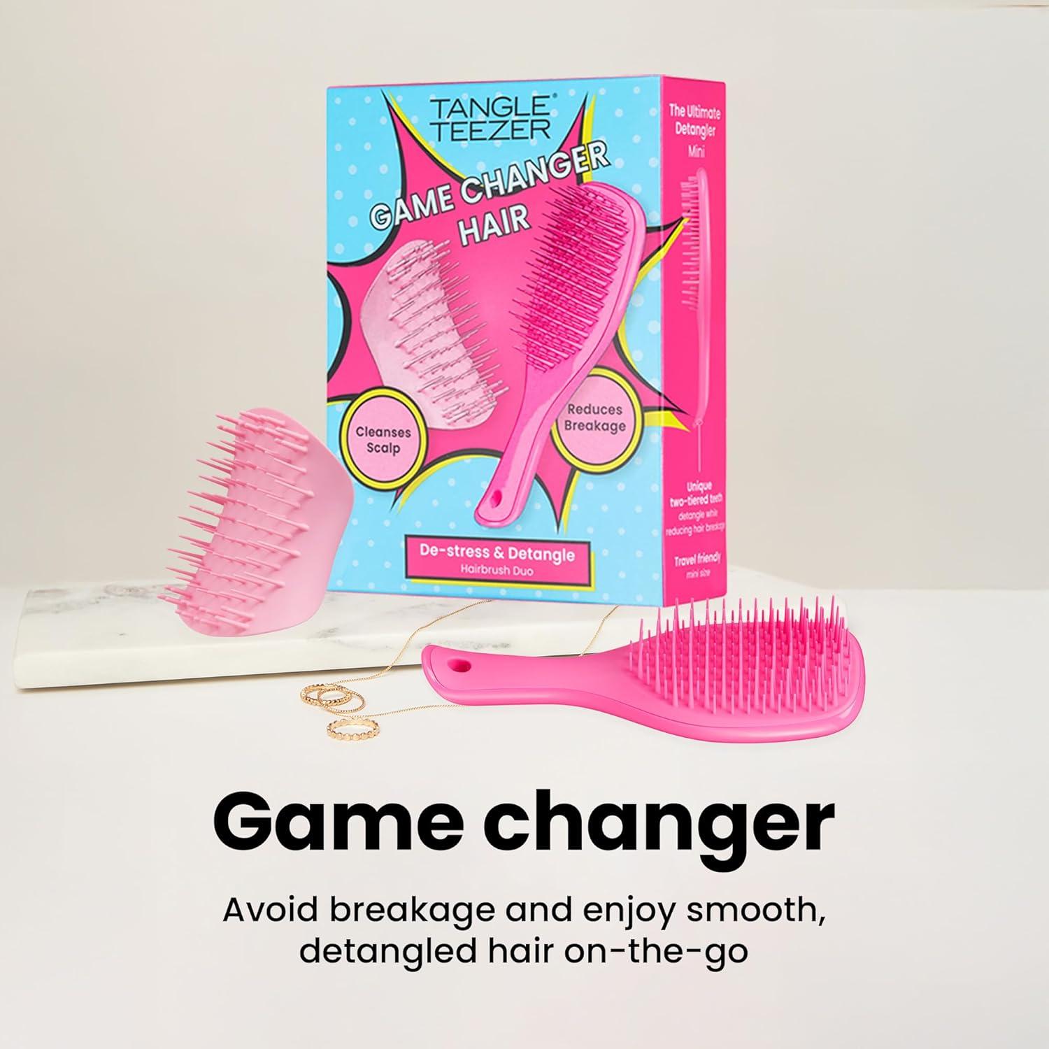 Set de Regalo Tangle Teezer Mini Cepillo y Masajeador Cuero Cabelludo