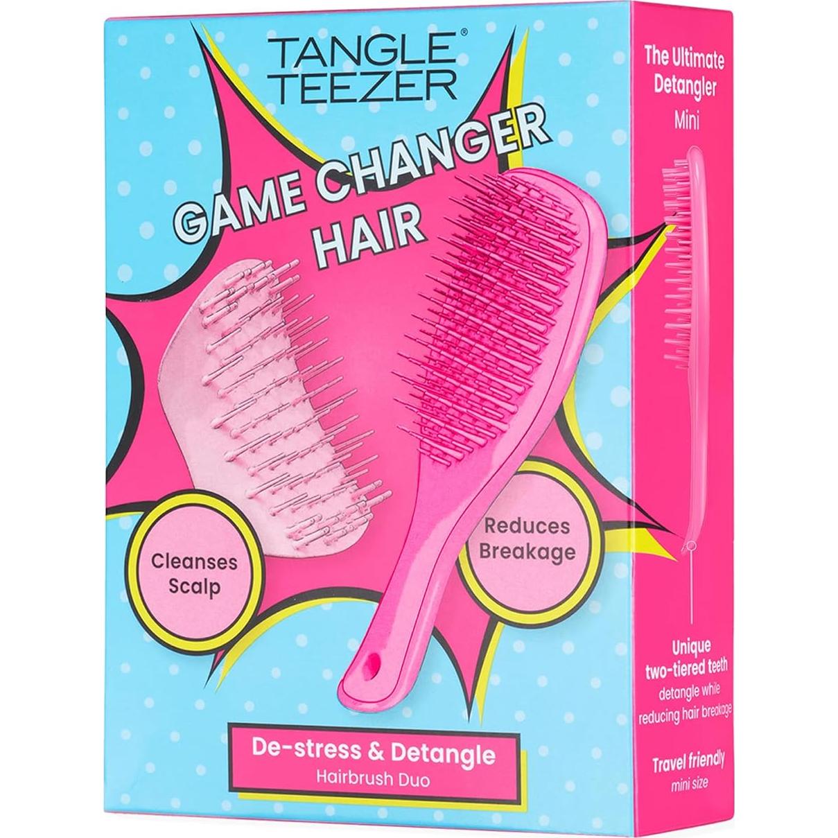 Set de Regalo Tangle Teezer Mini Cepillo y Masajeador Cuero Cabelludo