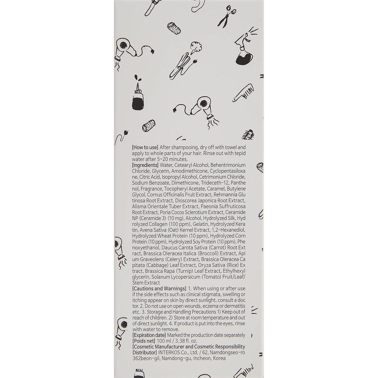 Tratamiento de Colágeno Ceramida Elizavecca 100 ml para Cabello