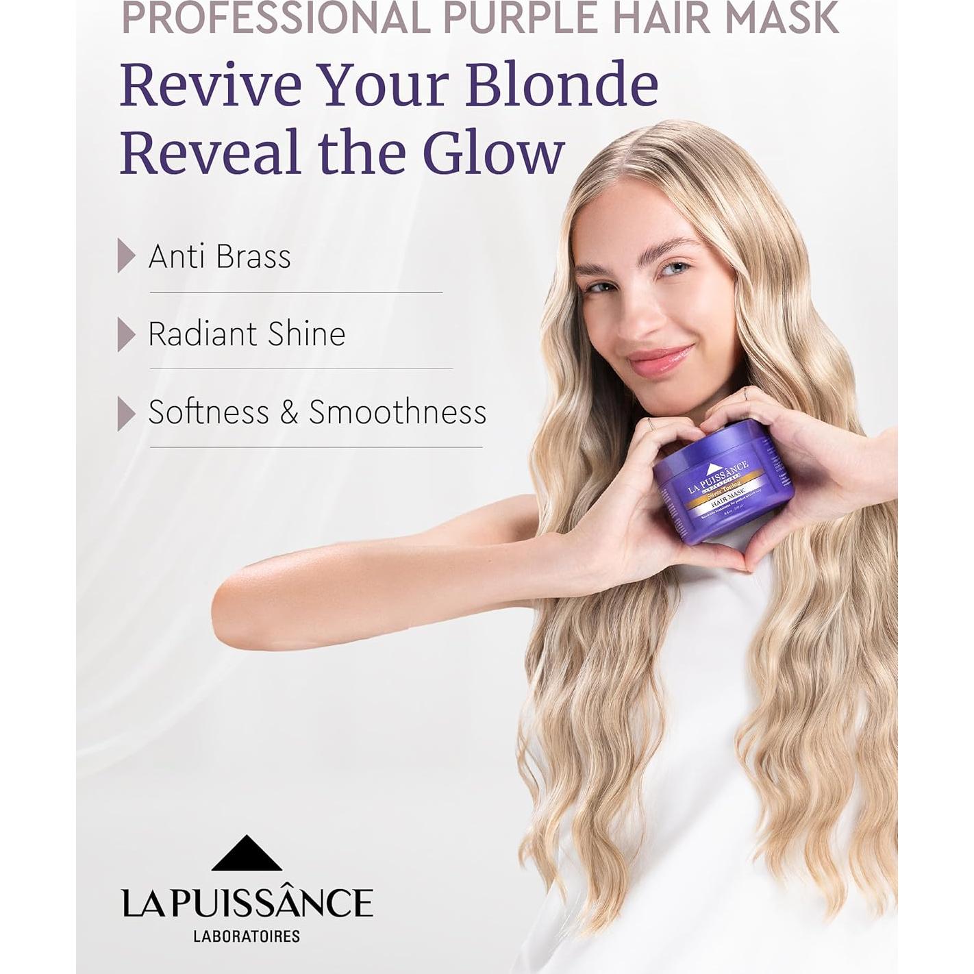 Mascarilla Morada LA PUISSANCE para Cabello Rubio 249g