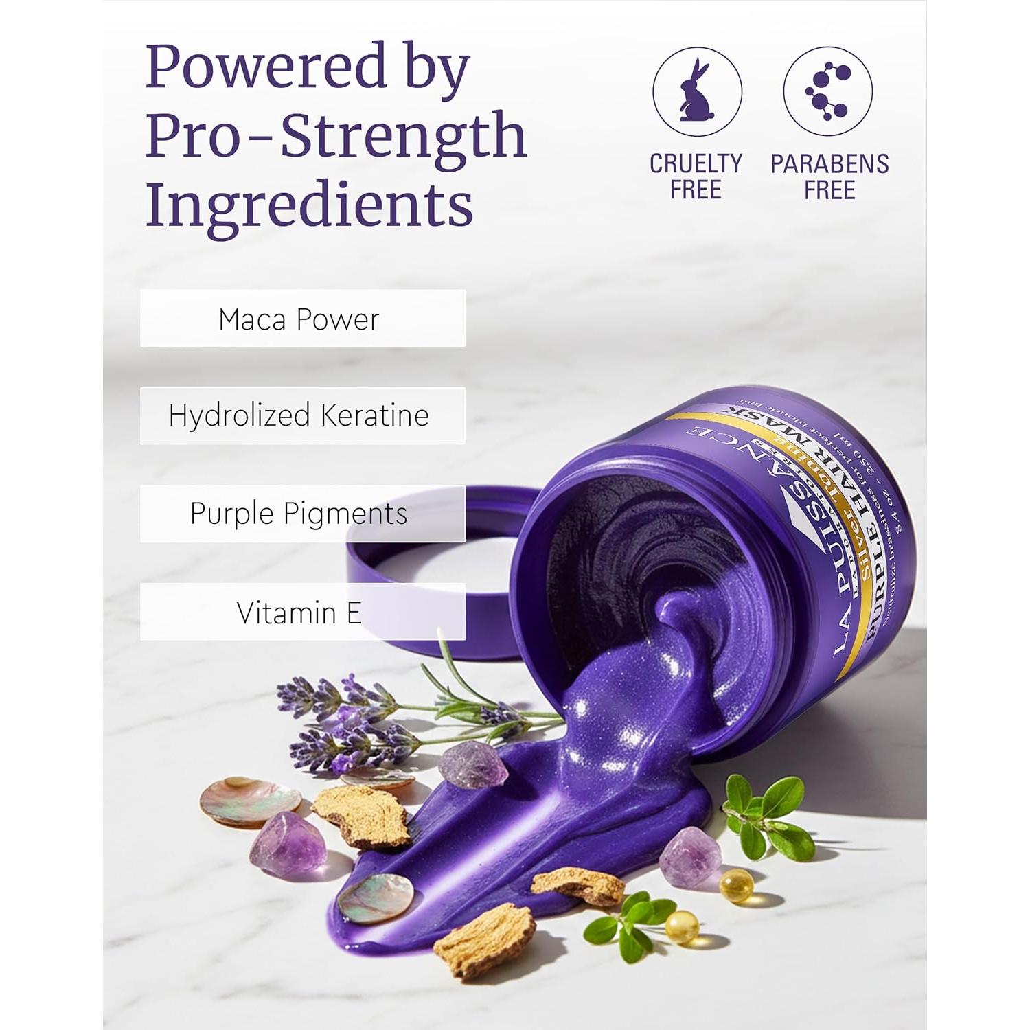 Mascarilla Morada LA PUISSANCE para Cabello Rubio 249g