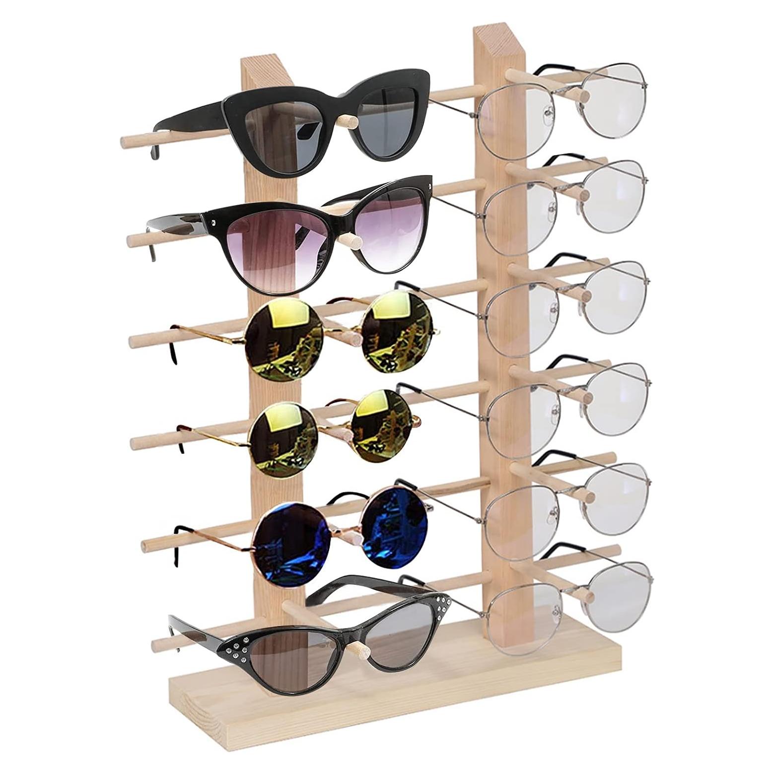 Soporte de Gafas de Madera Odowalker para 12 Pares 42.7x34.5cm