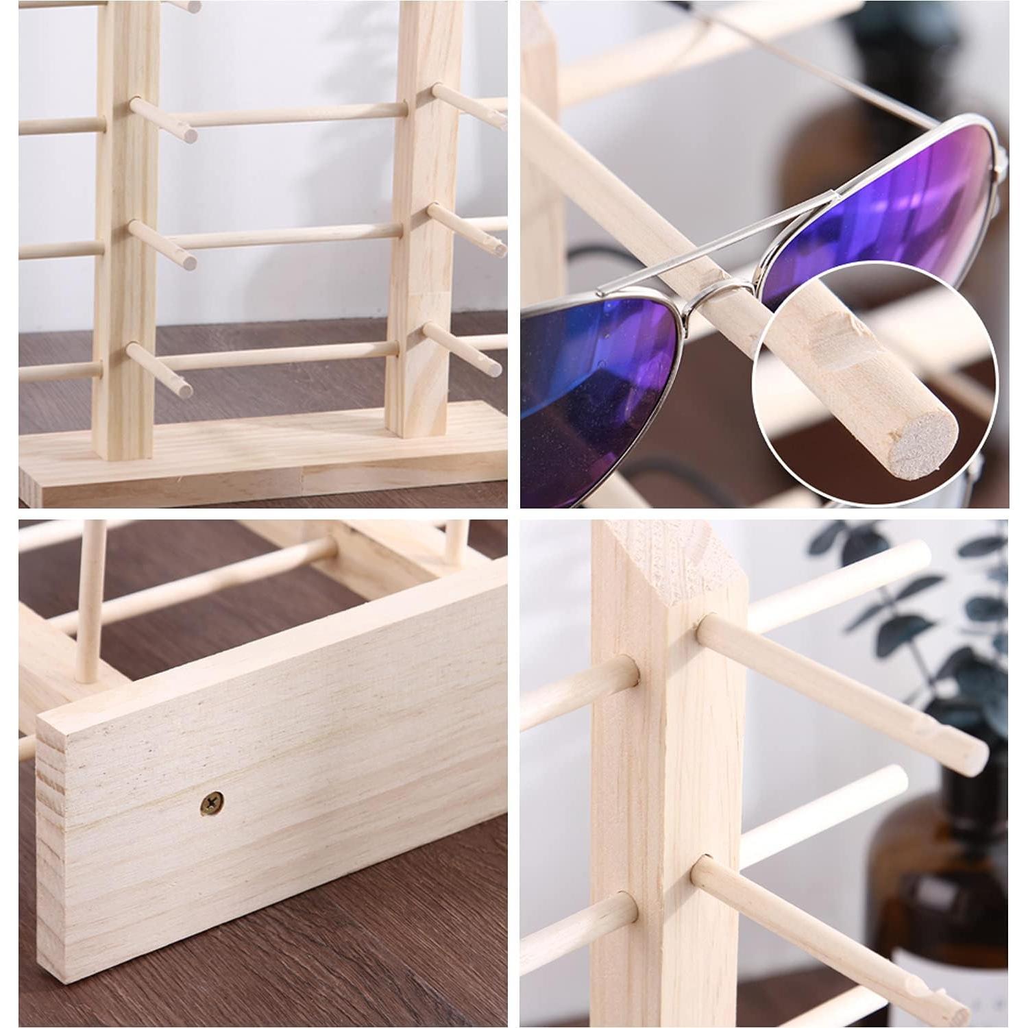 Soporte de Gafas de Madera Odowalker para 12 Pares 42.7x34.5cm